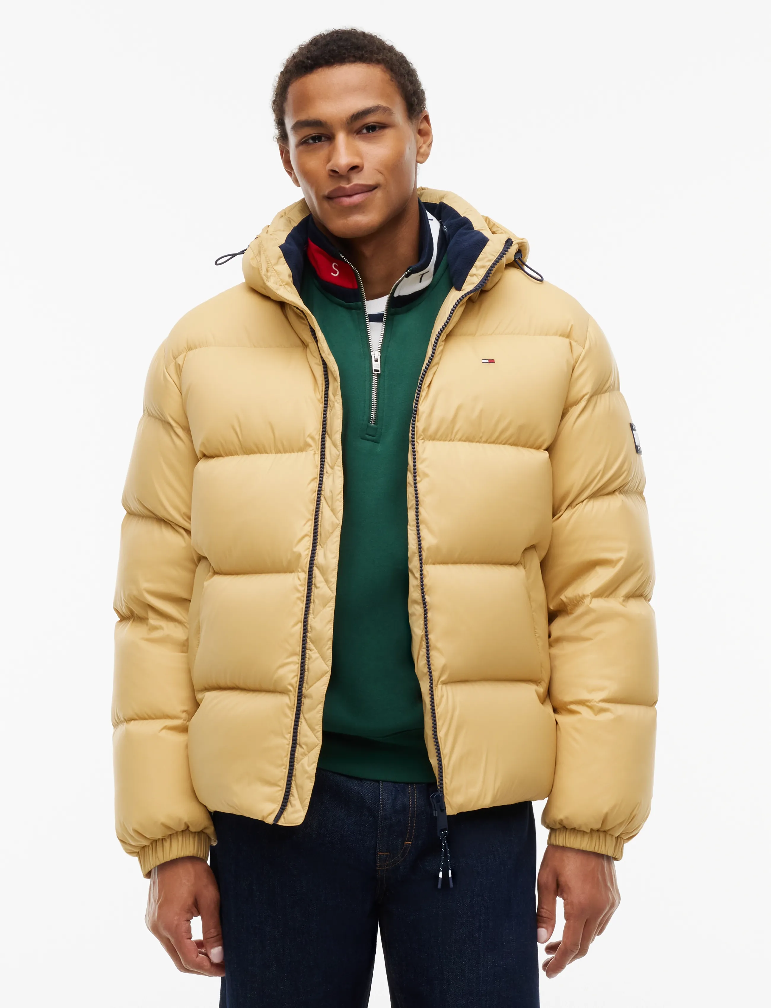 Tommy Jeans TJM ESSENTIAL DOWN JACKET EXT - Down jackets - SANDY BEIGE / beige
