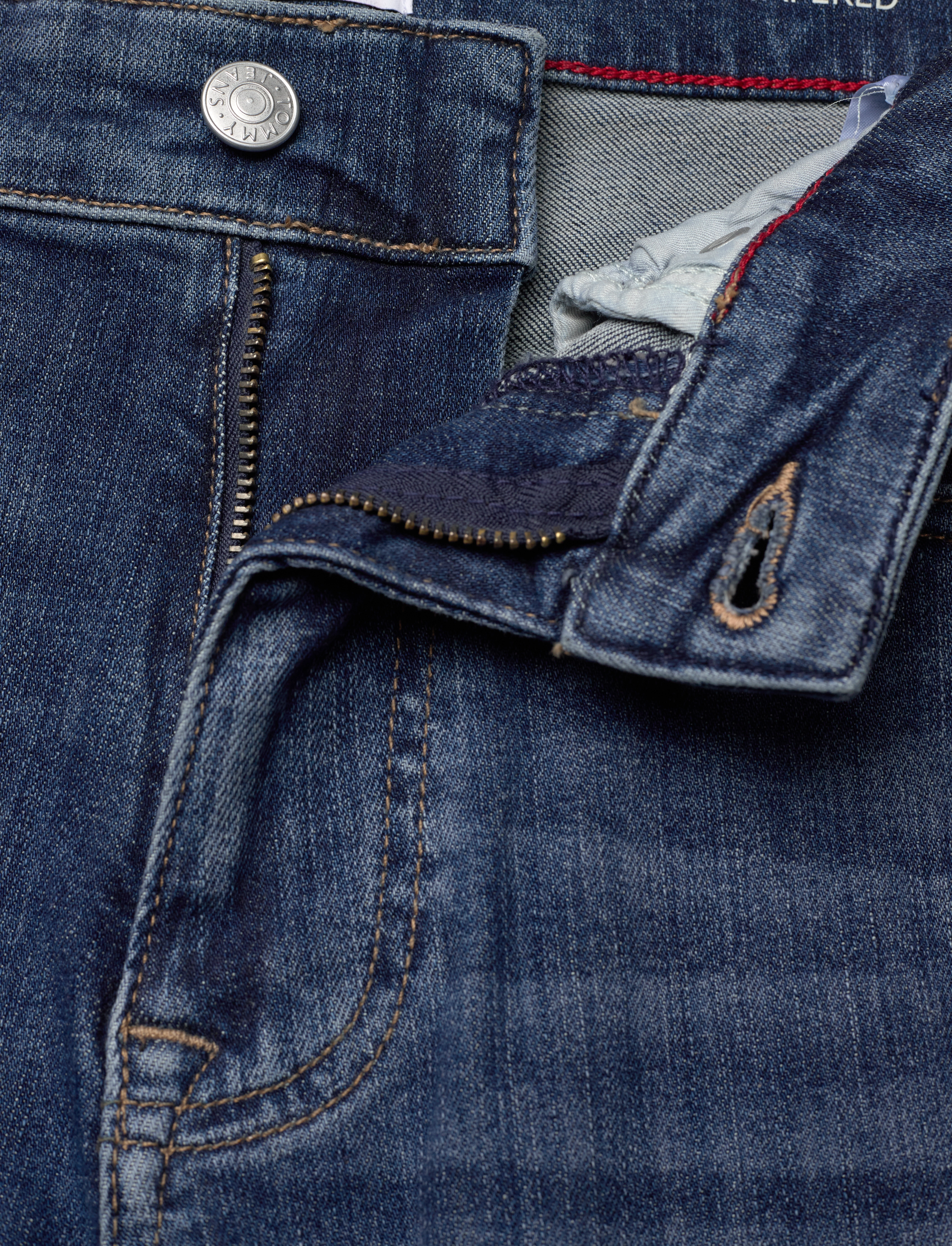 Tommy Jeans - AUSTIN SLIM TPRD CH0256 CO - bukser & jeans - denim dark - 3