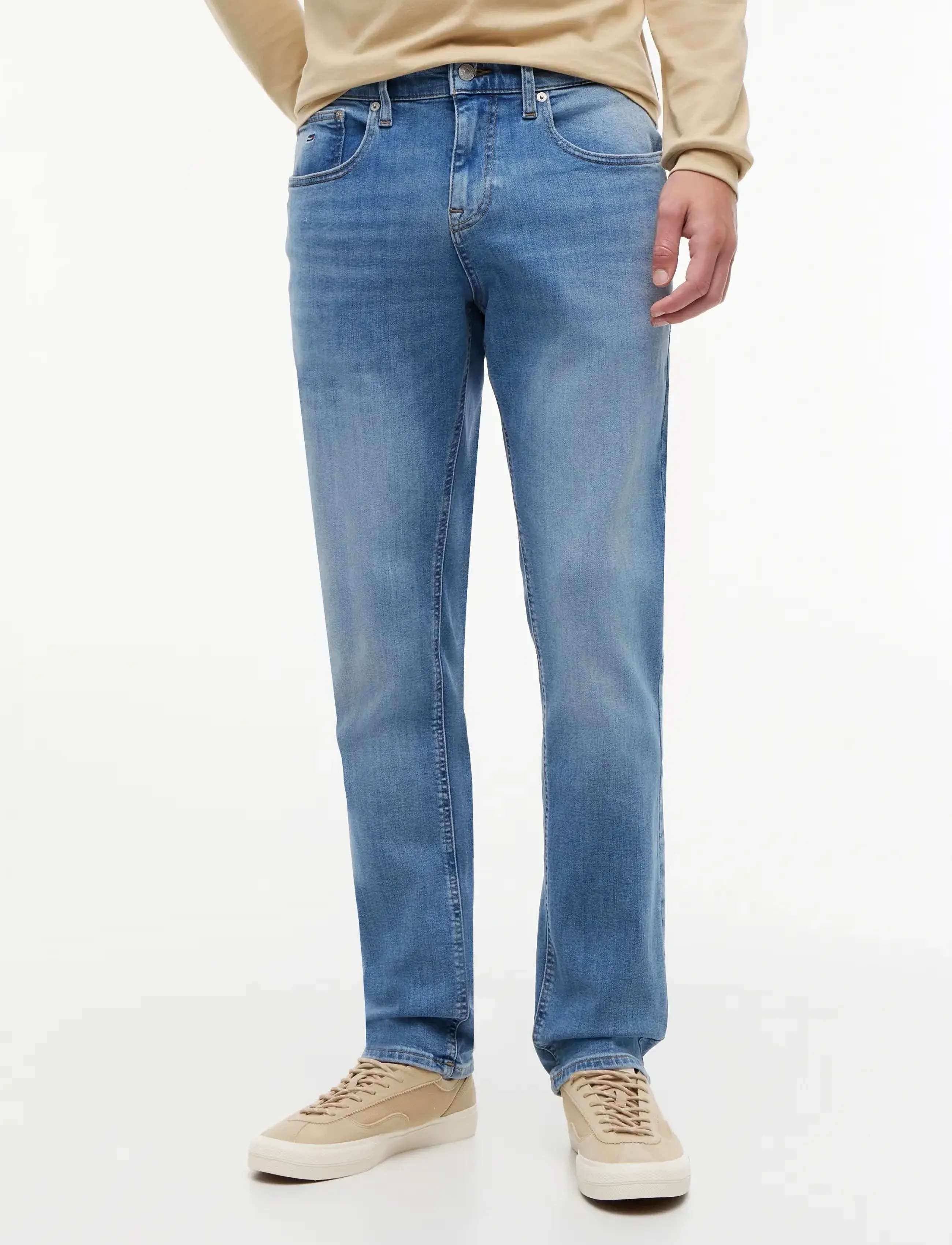 Tommy Jeans - SCANTON SLIM CH0237 - spodnie & dżinsy - denim medium - 0