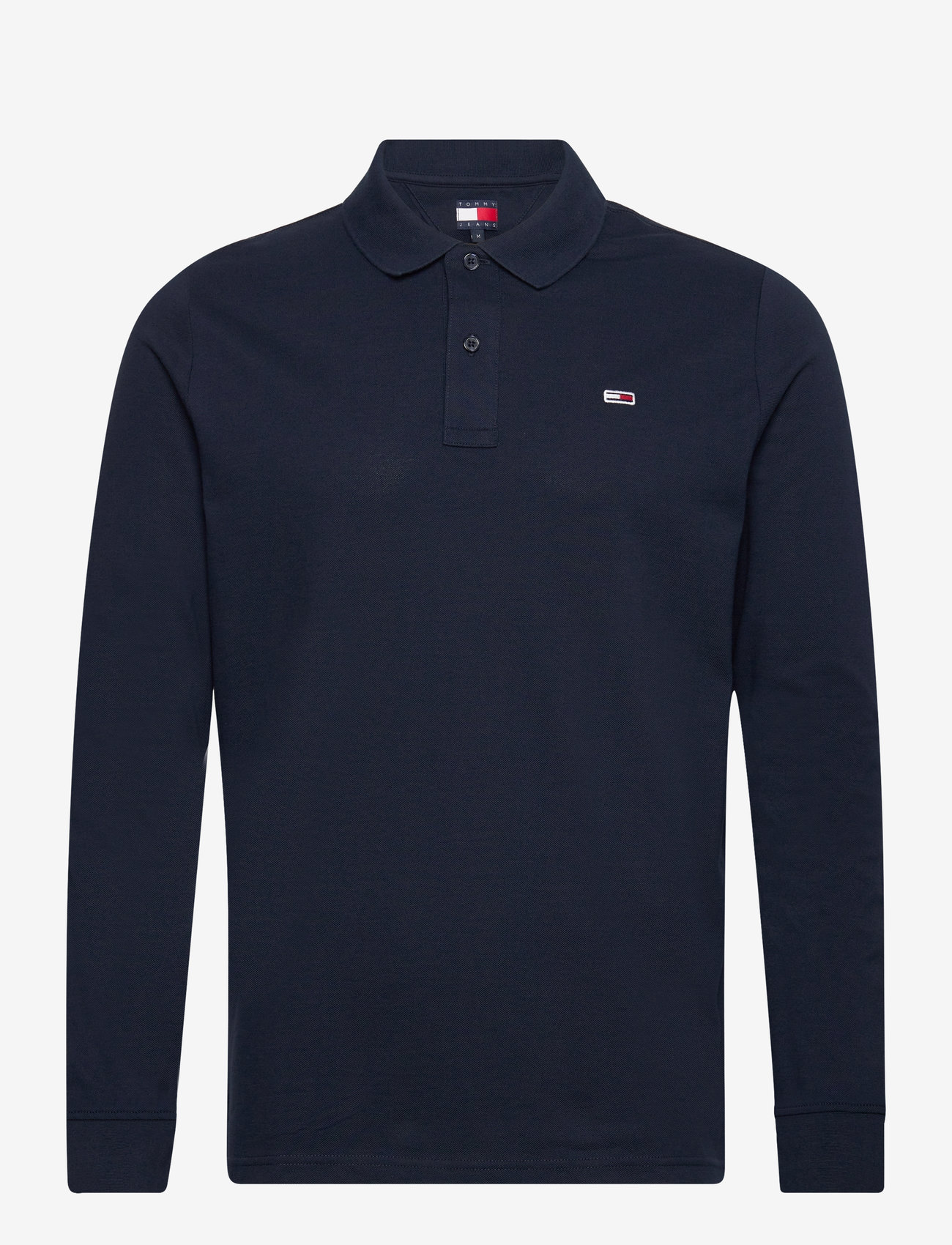 Tommy Jeans - TJM SLIM PLACKET POLO LS EXT - długi rękaw - dark night navy - 1