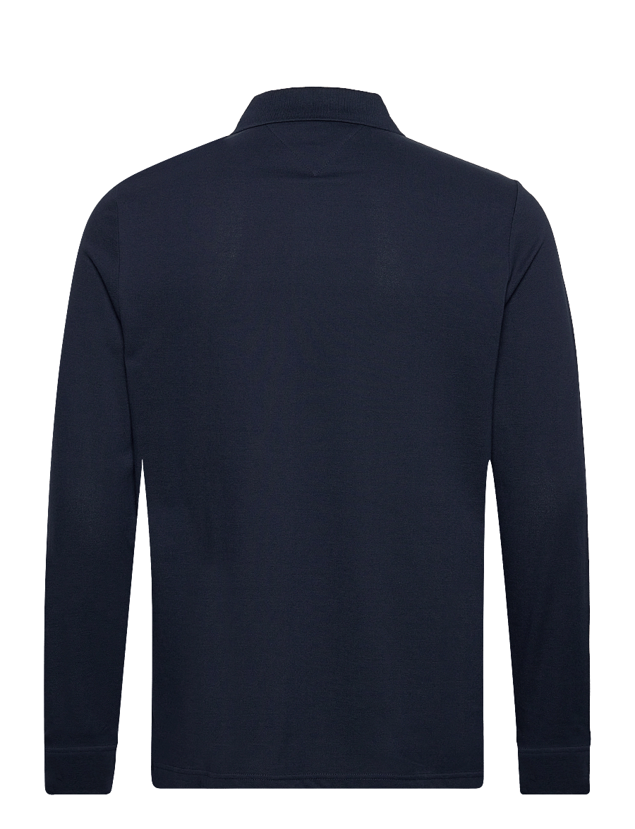 Tommy Jeans - TJM SLIM PLACKET POLO LS EXT - langärmelig - dark night navy - 2