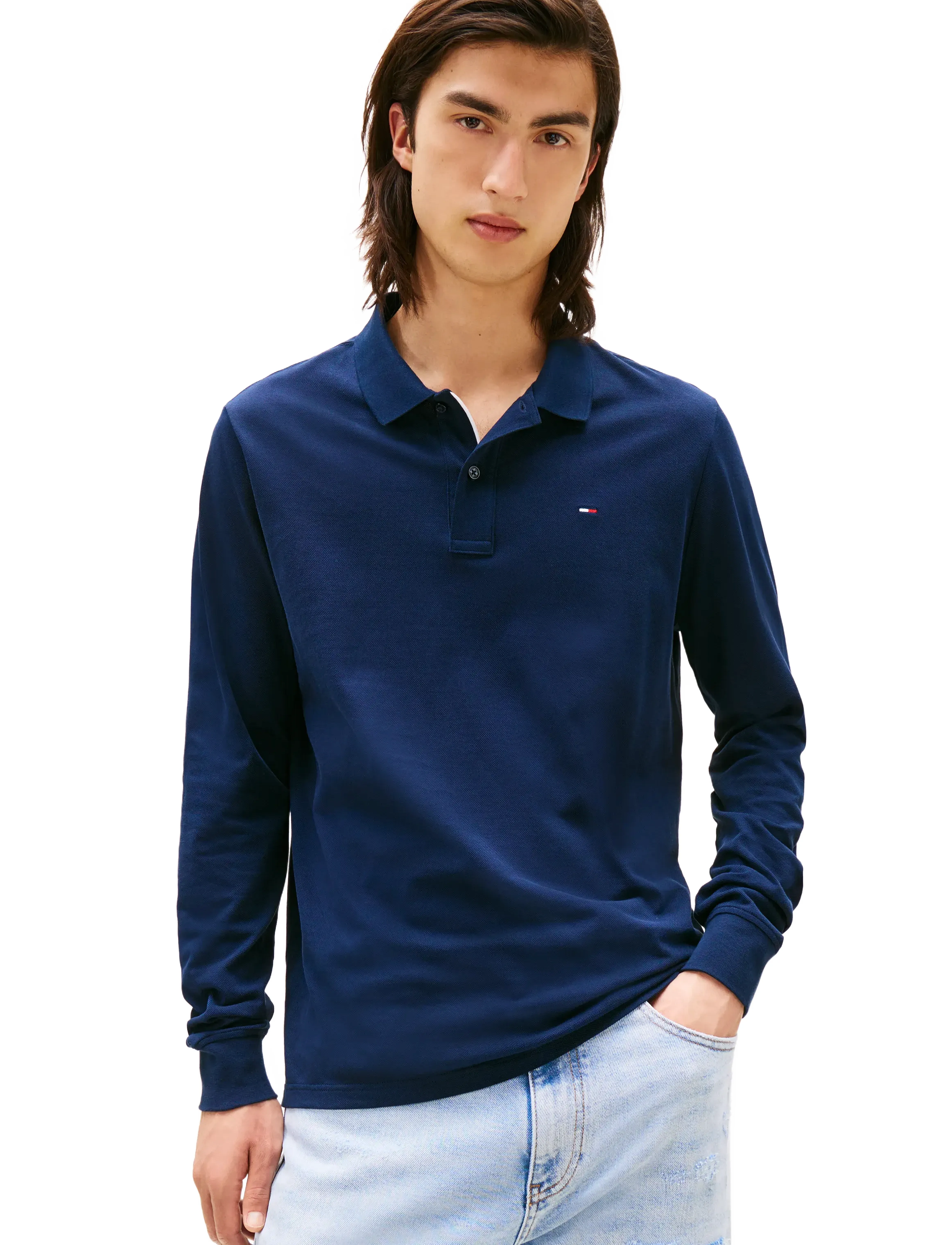 Tjm Slim Placket Polo Ls Ext