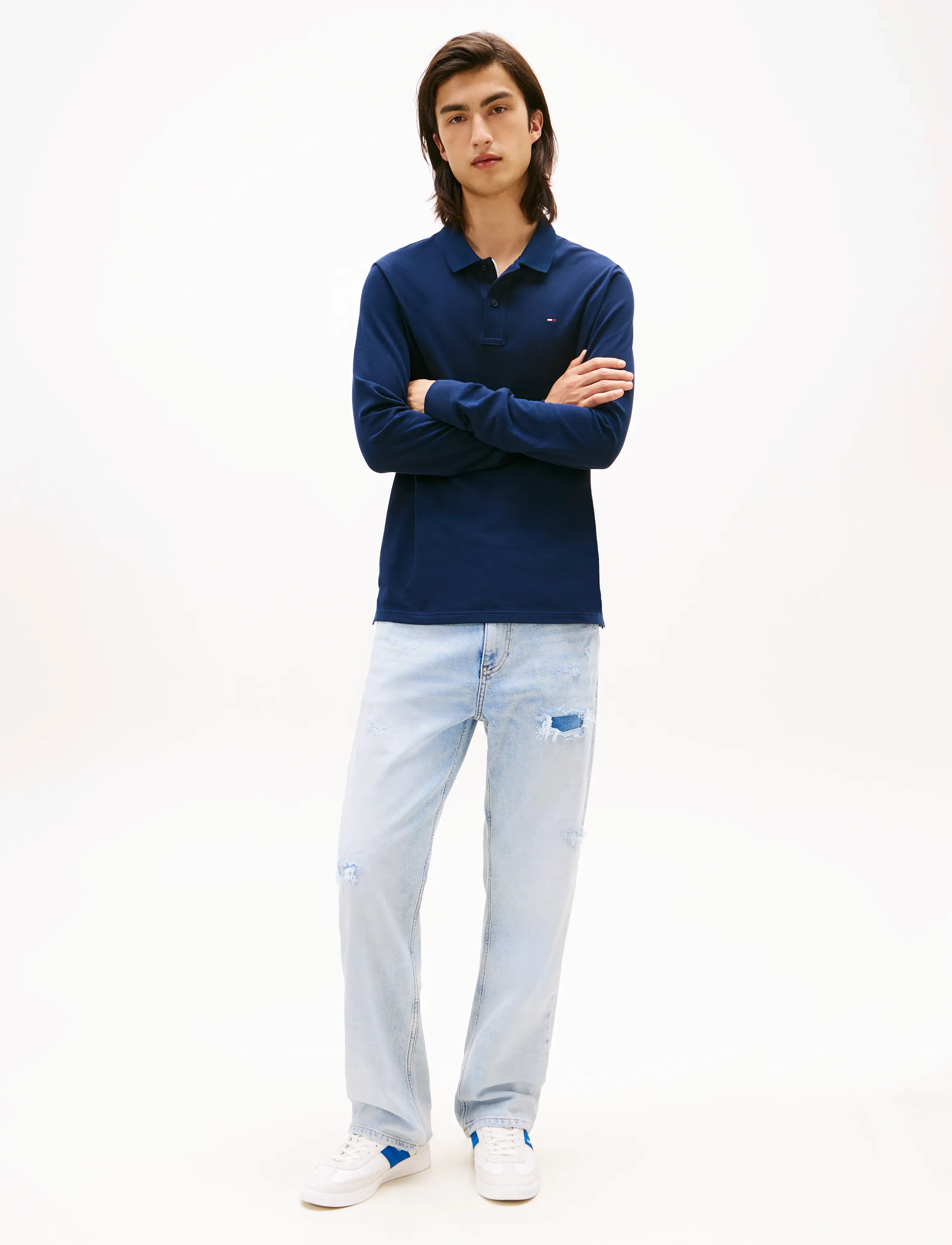 Tjm Slim Placket Polo Ls Ext 2