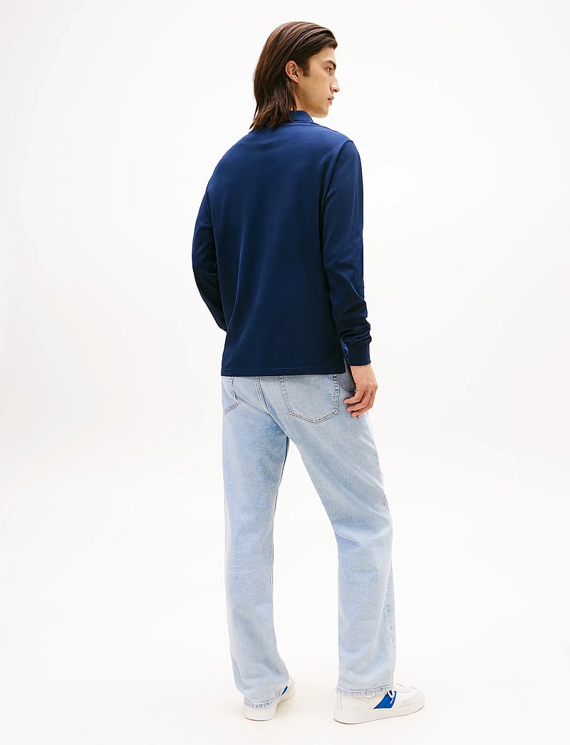 Tommy Jeans - TJM SLIM PLACKET POLO LS EXT - langärmelig - dark night navy - 5