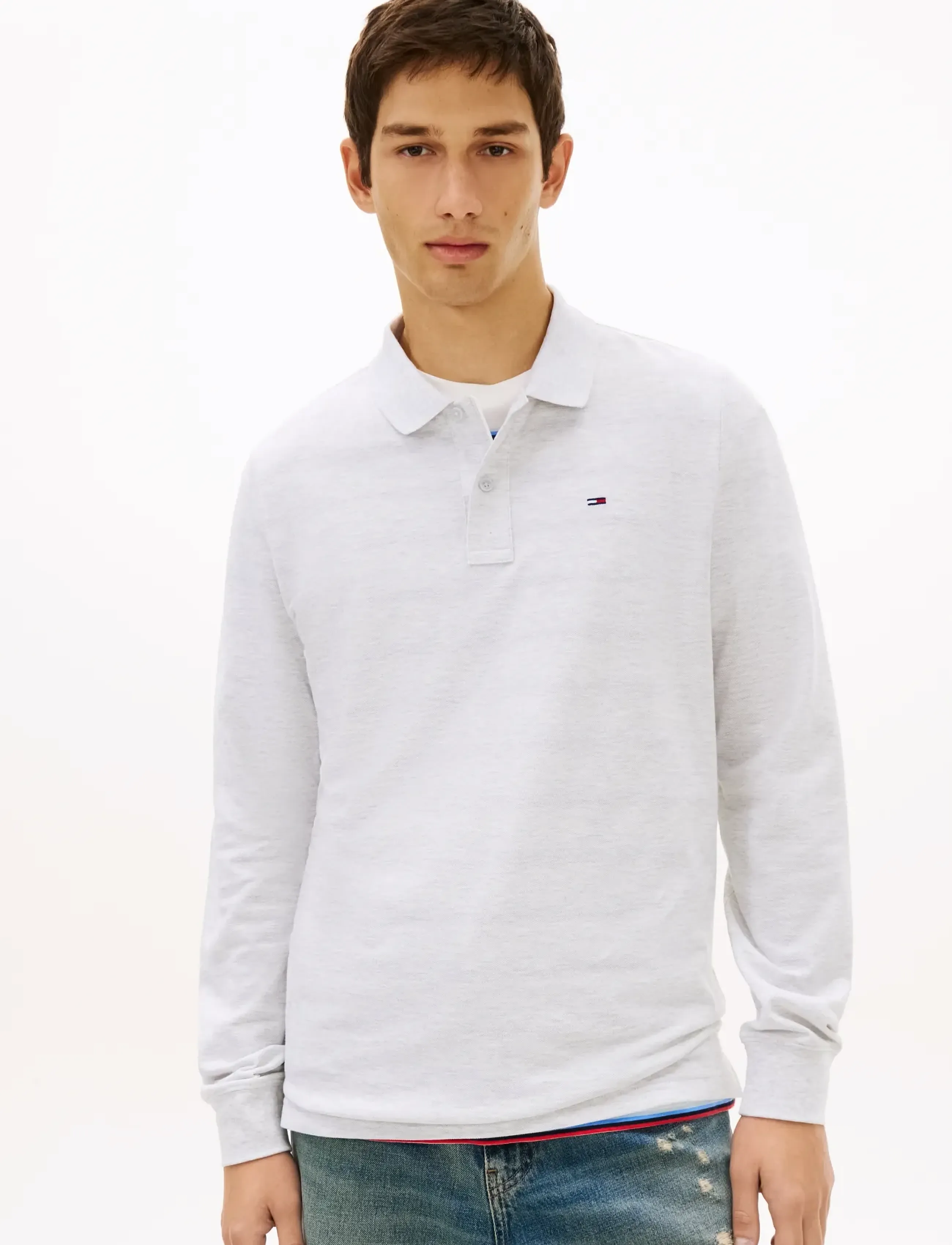 Tjm Slim Placket Polo Ls Ext