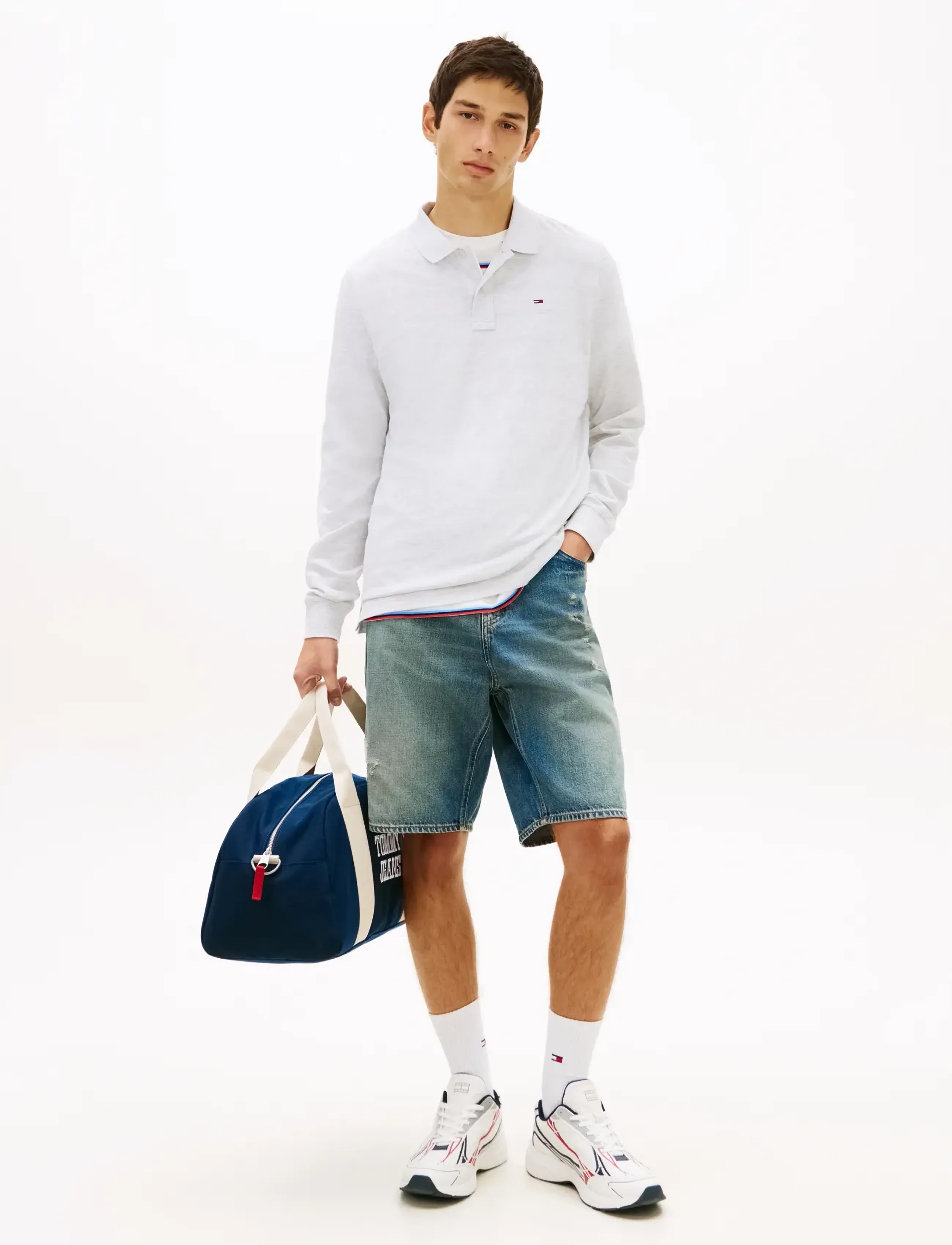 Tjm Slim Placket Polo Ls Ext 3