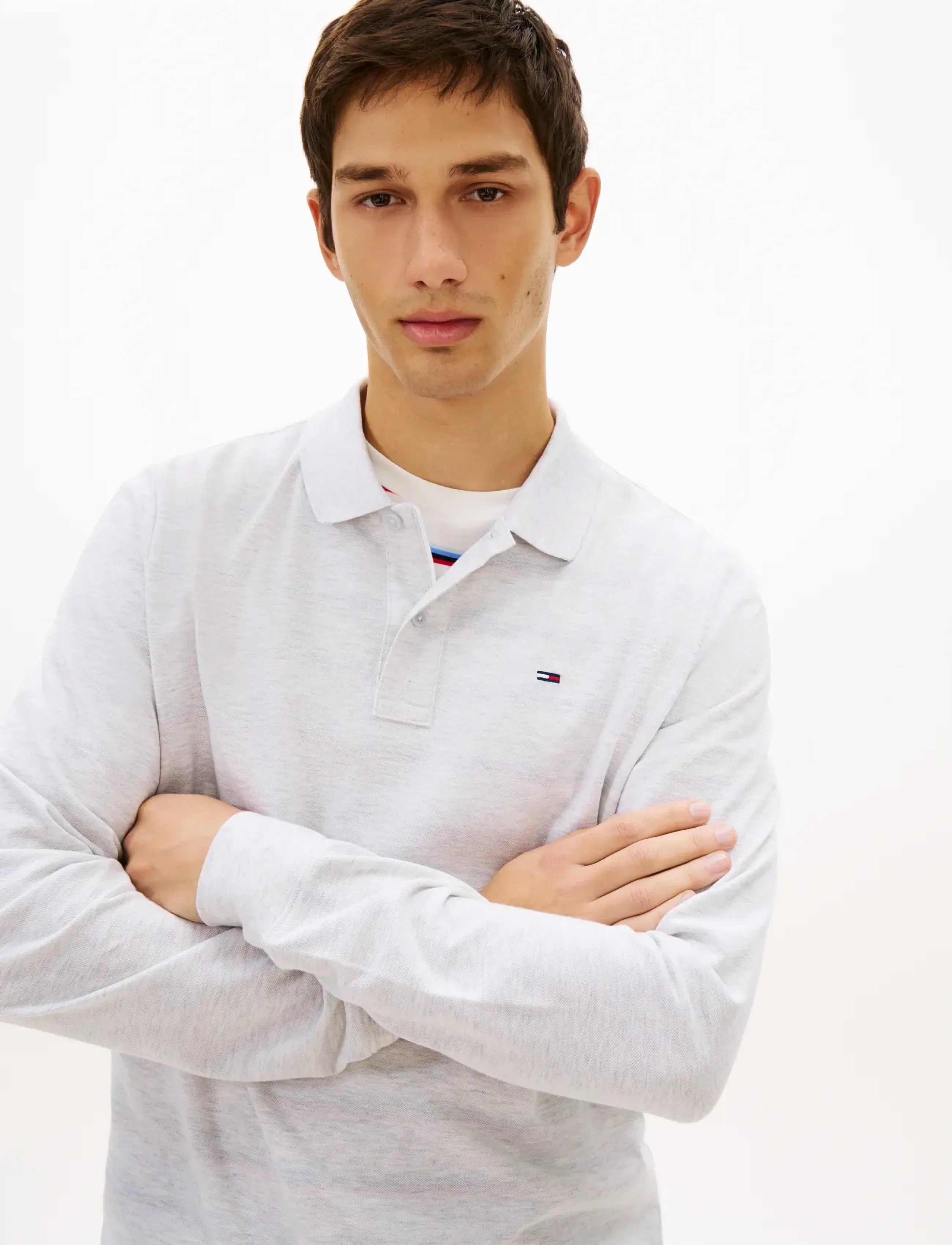 Tjm Slim Placket Polo Ls Ext 4