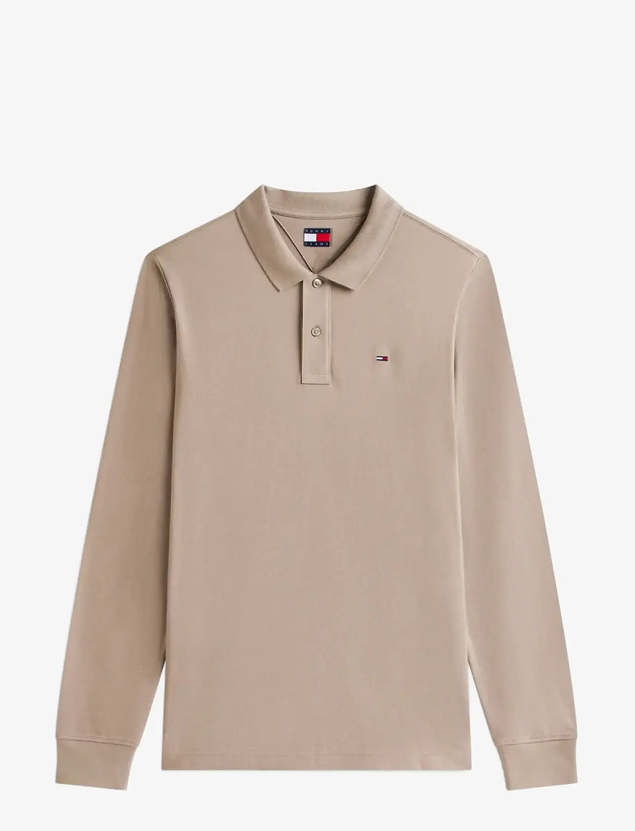 Tommy Jeans - TJM SLIM PLACKET POLO LS EXT - langärmelig - ivy mink - 1