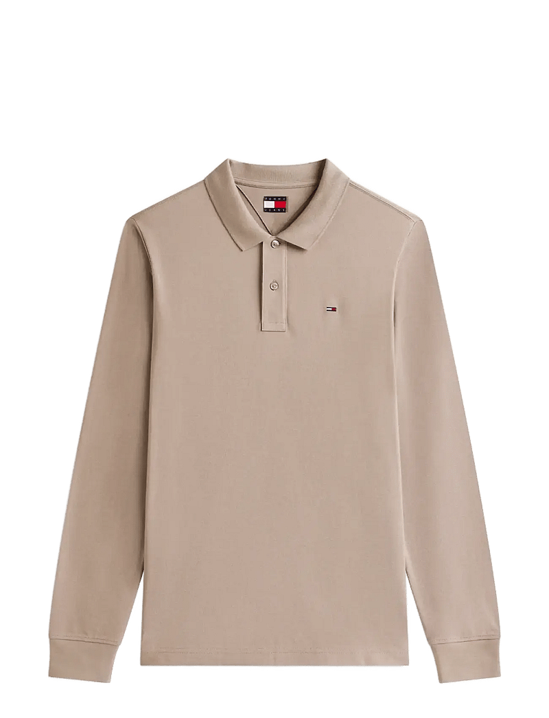 Tommy Jeans - TJM SLIM PLACKET POLO LS EXT - langärmelig - ivy mink - 1