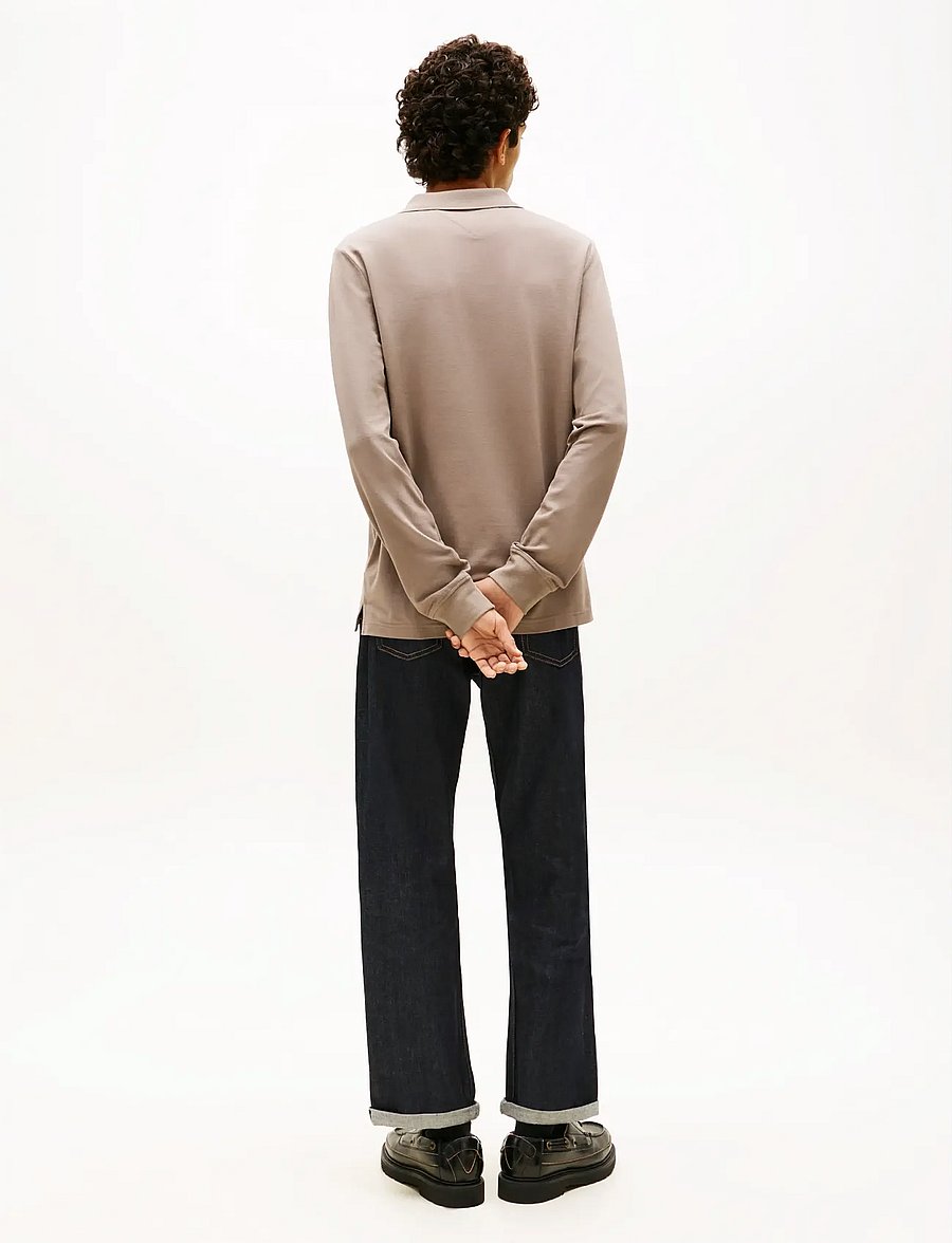 Tommy Jeans - TJM SLIM PLACKET POLO LS EXT - langärmelig - ivy mink - 2
