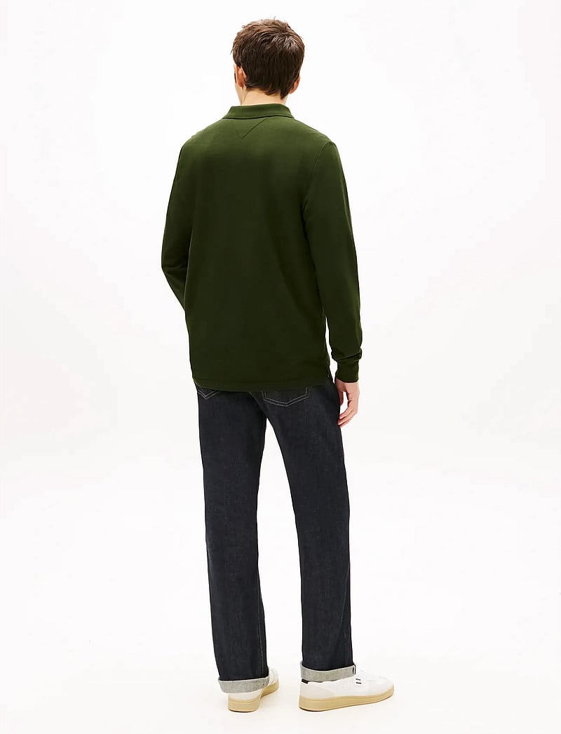 Tommy Jeans - TJM SLIM PLACKET POLO LS EXT - langärmelig - kingston green - 2