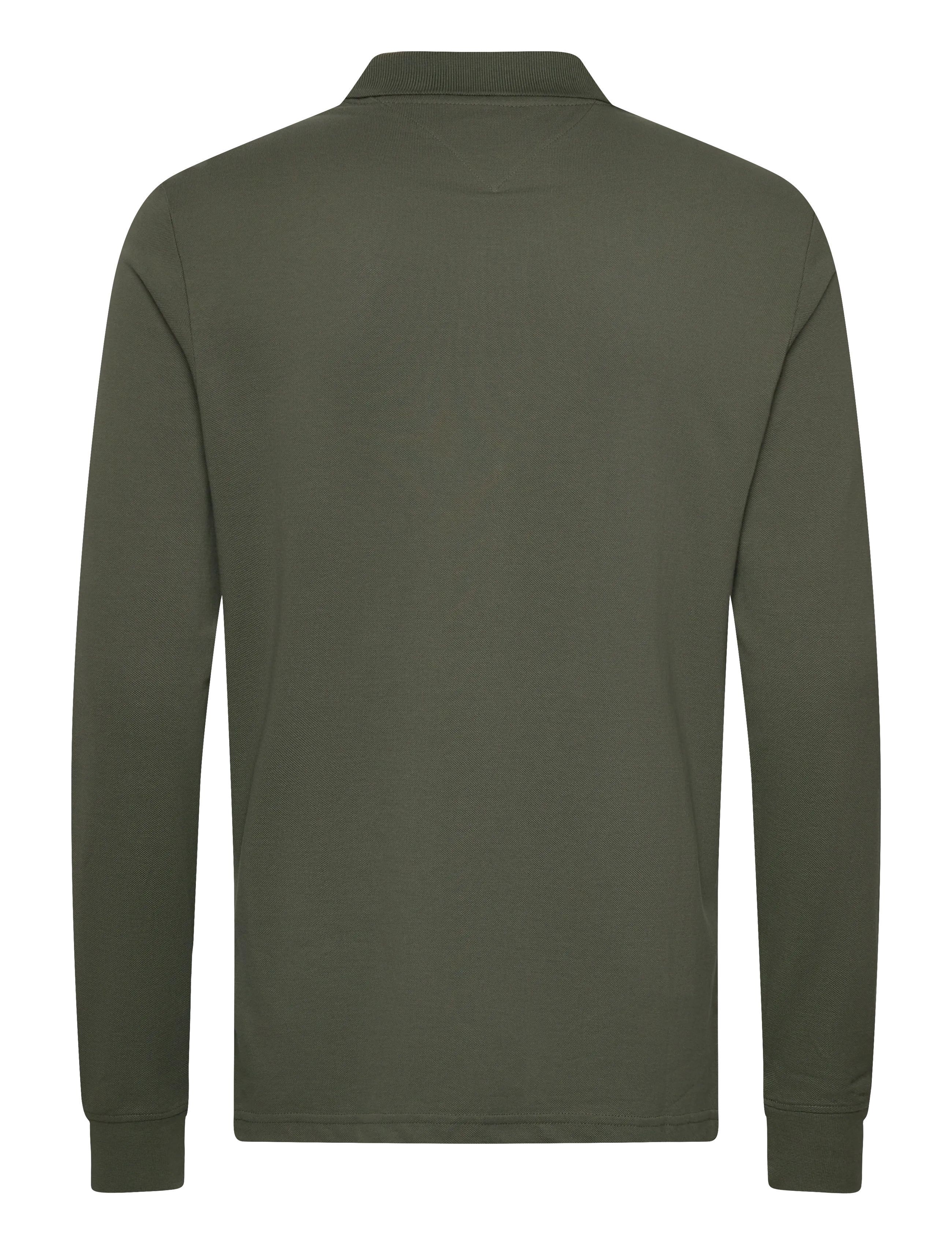 Tommy Jeans - TJM SLIM PLACKET POLO LS EXT - langärmelig - pewter green - 2
