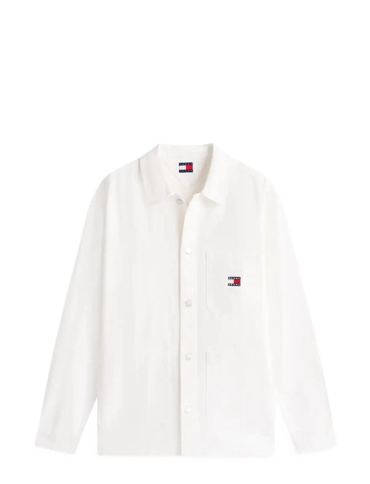 Tommy Jeans TJM ESSENTIAL OVERSHIRT EXT - Marškininiai švarkai - ANCIENT WHITE / white