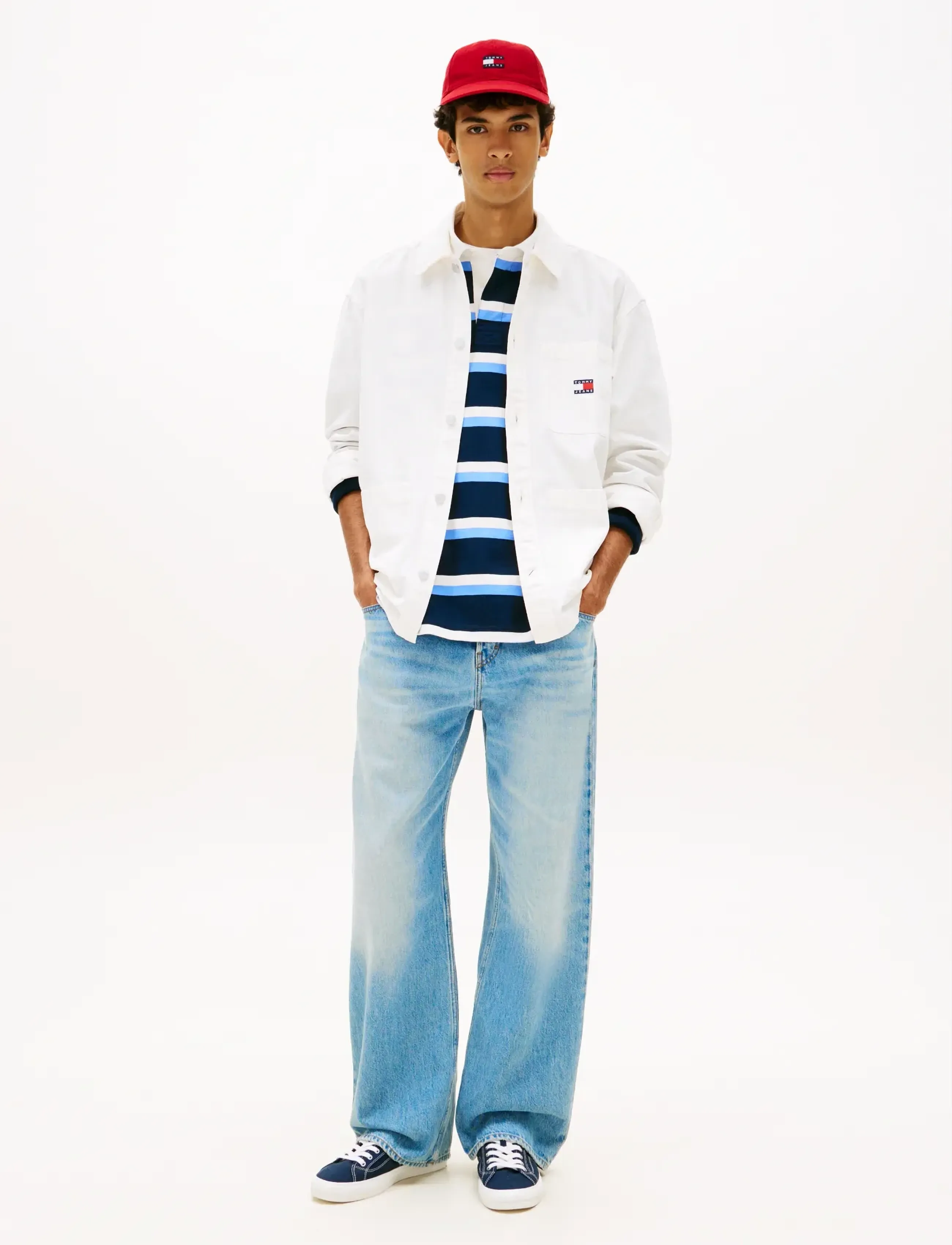 Tommy Jeans - TJM ESSENTIAL OVERSHIRT EXT - osta stiili järgi - ancient white - 3