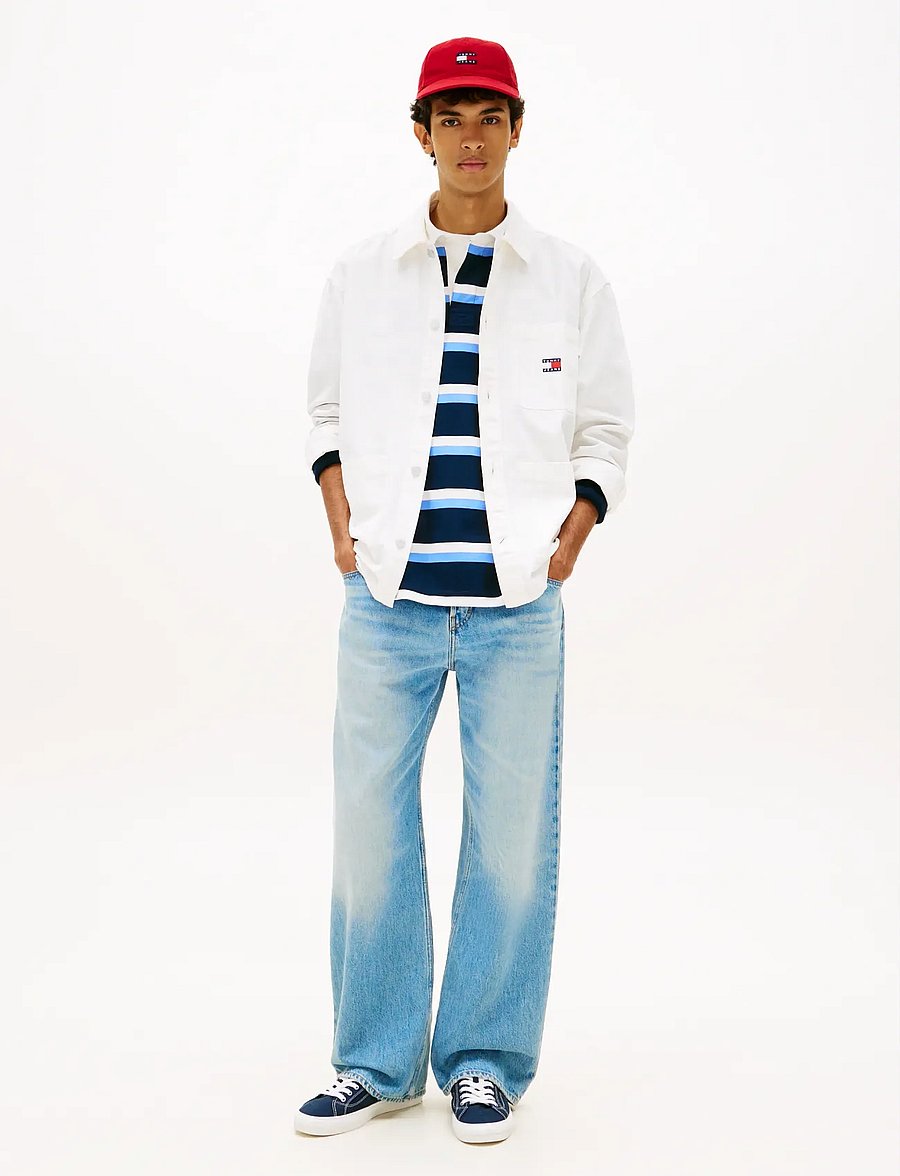 Tommy Jeans - TJM ESSENTIAL OVERSHIRT EXT - osta stiili järgi - ancient white - 3