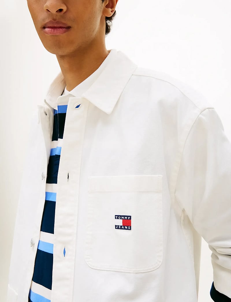 Tommy Jeans - TJM ESSENTIAL OVERSHIRT EXT - nach stil kaufen - ancient white - 4