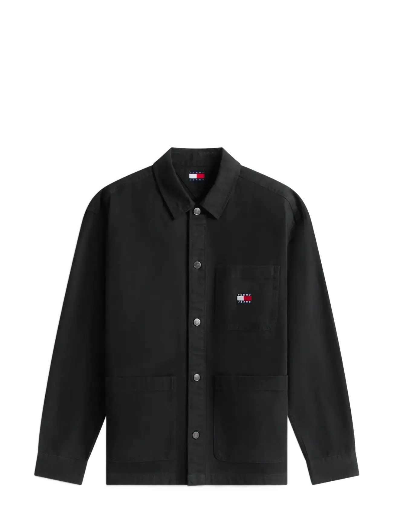 Tommy Jeans TJM ESSENTIAL OVERSHIRT EXT - Overshirts - BLACK / black