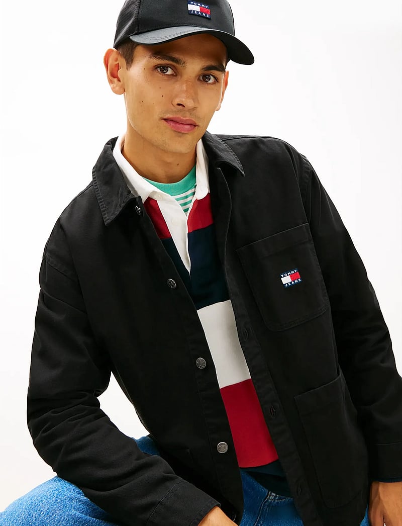 Tommy Jeans - TJM ESSENTIAL OVERSHIRT EXT - nach stil kaufen - black - 4