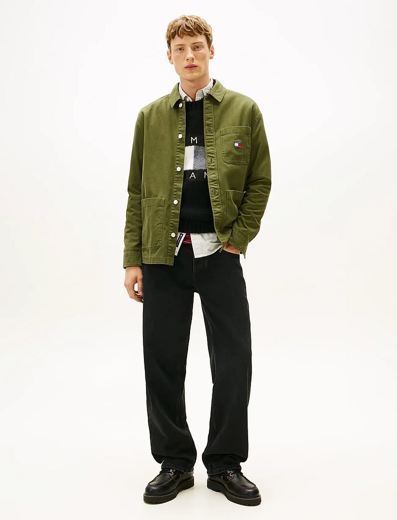 Tommy Jeans - TJM ESSENTIAL OVERSHIRT EXT - overshirts - dark greenery - 2