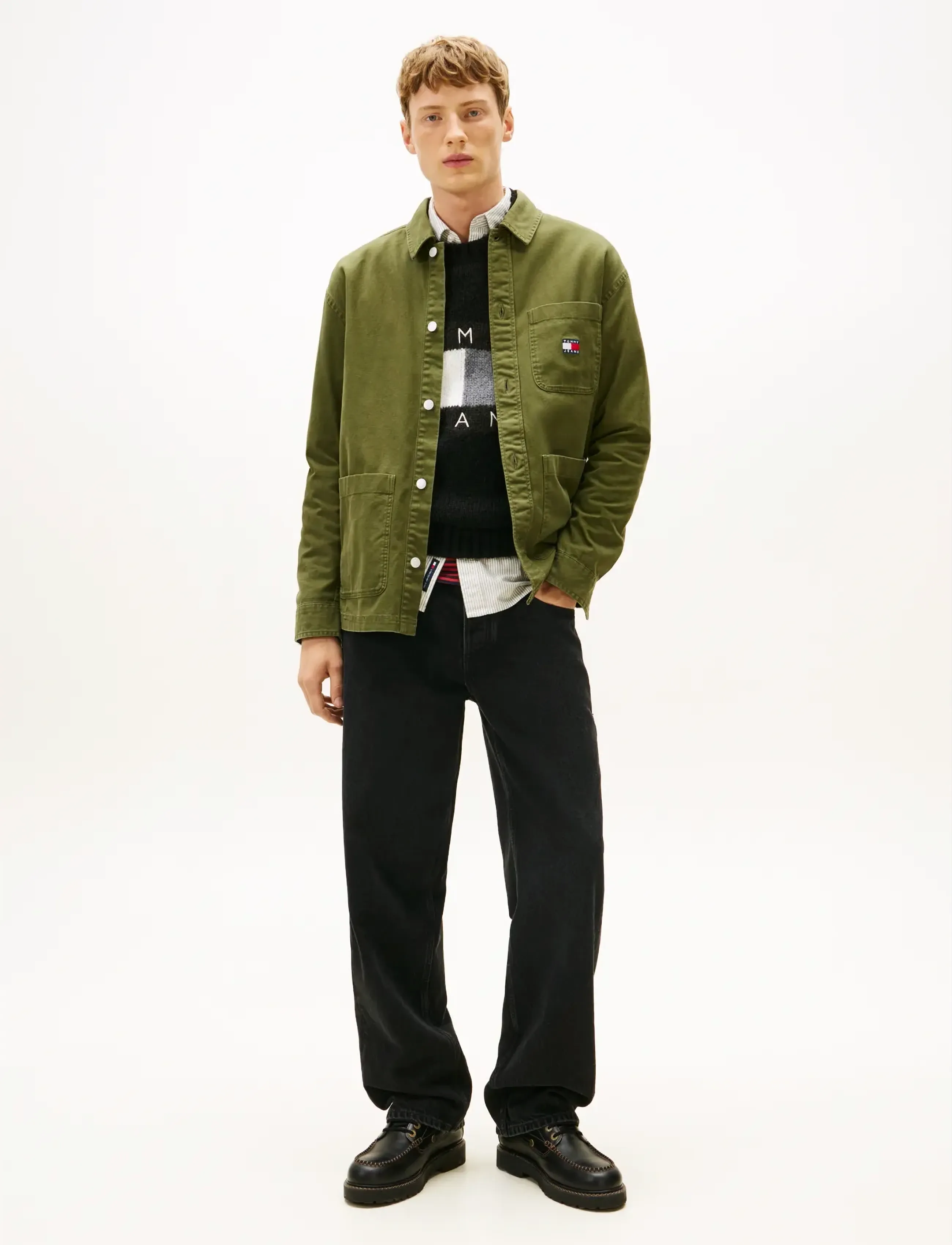 Tommy Jeans - TJM ESSENTIAL OVERSHIRT EXT - shop by style - dark greenery - 2