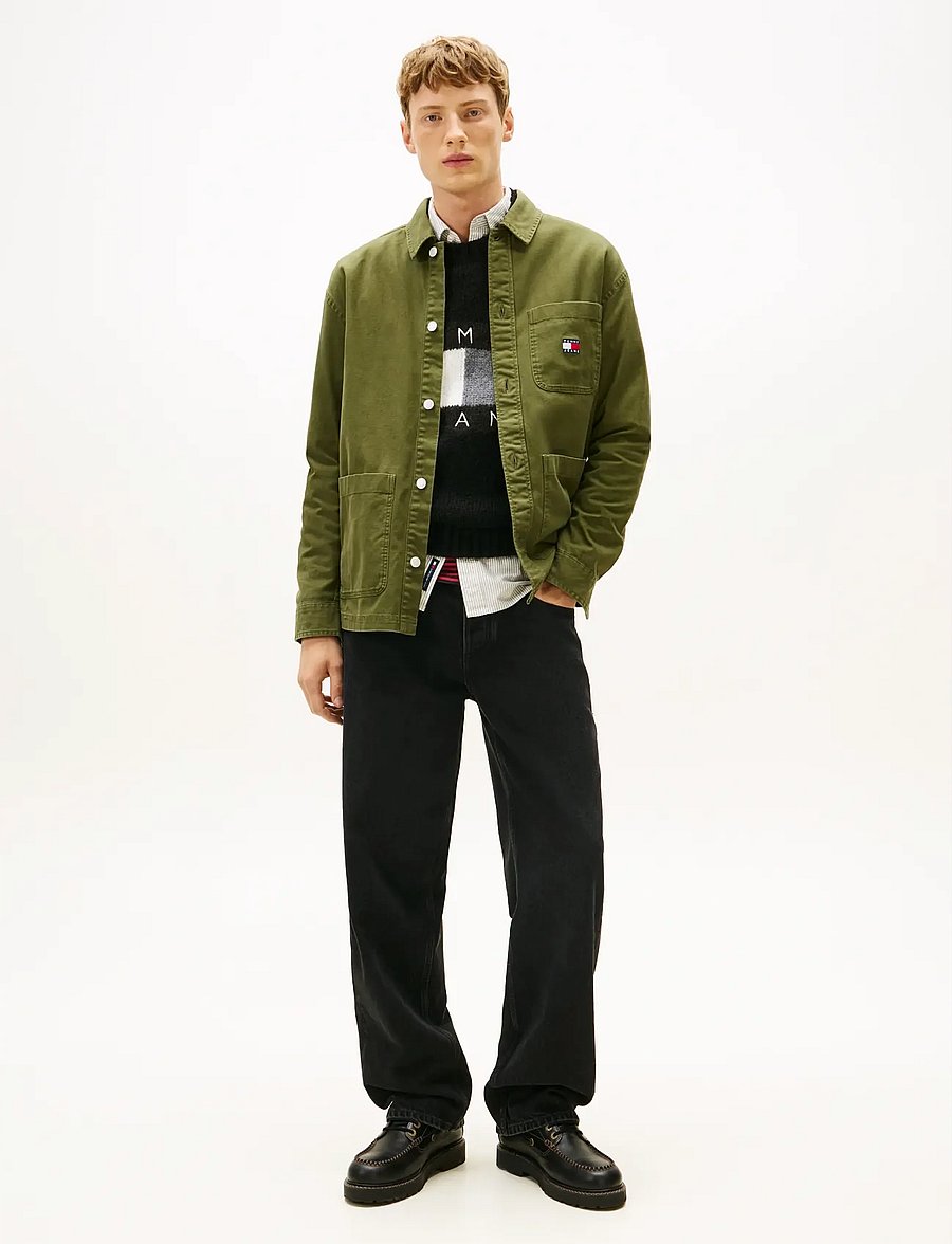 Tommy Jeans - TJM ESSENTIAL OVERSHIRT EXT - shoppa efter stil - dark greenery - 2