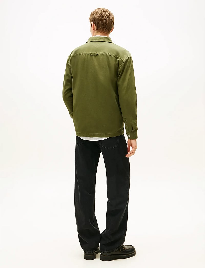 Tommy Jeans - TJM ESSENTIAL OVERSHIRT EXT - overshirts - dark greenery - 3