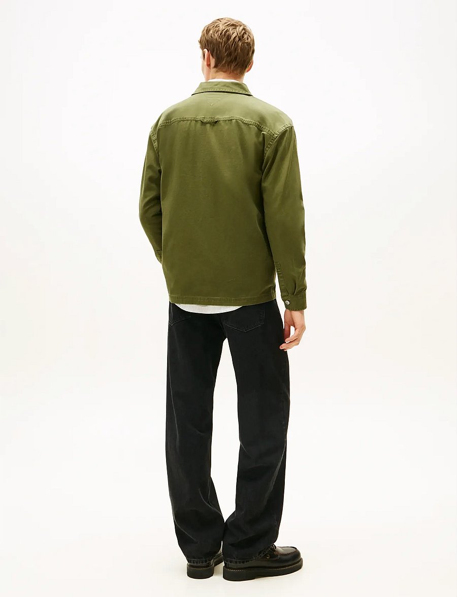 Tommy Jeans - TJM ESSENTIAL OVERSHIRT EXT - shoppa efter stil - dark greenery - 3