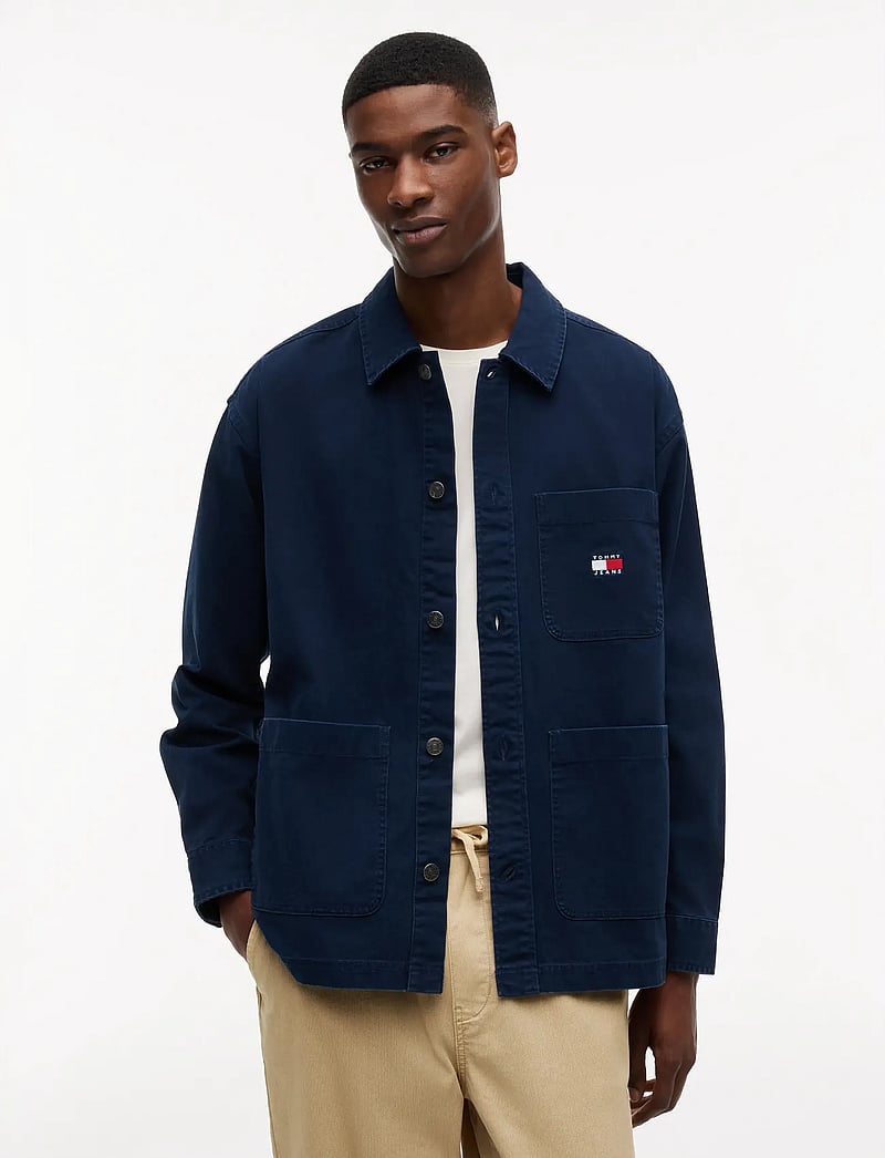 Tommy Jeans - TJM ESSENTIAL OVERSHIRT EXT - shop by style - dark night navy - 0