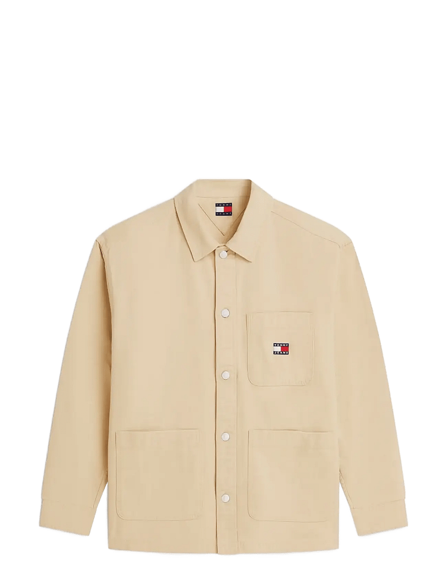 Tommy Jeans - TJM ESSENTIAL OVERSHIRT EXT - shoppa efter stil - gentle gold - 1