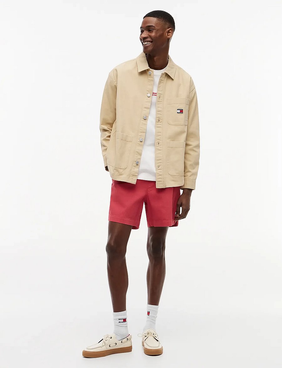Tommy Jeans - TJM ESSENTIAL OVERSHIRT EXT - shoppa efter stil - gentle gold - 4