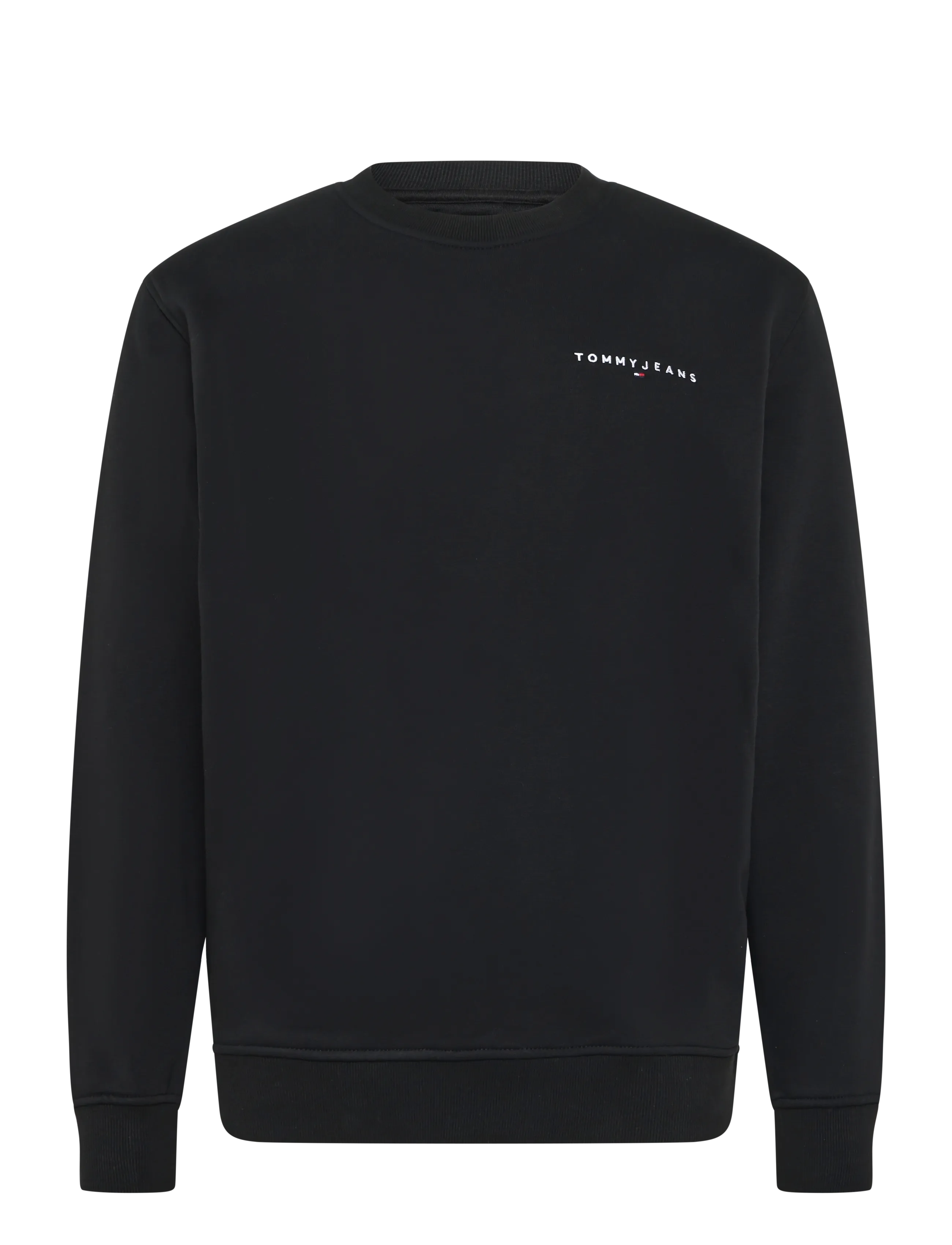 Tommy Jeans - TJM REG LINEAR CREW EXT - rund hals - black - 1