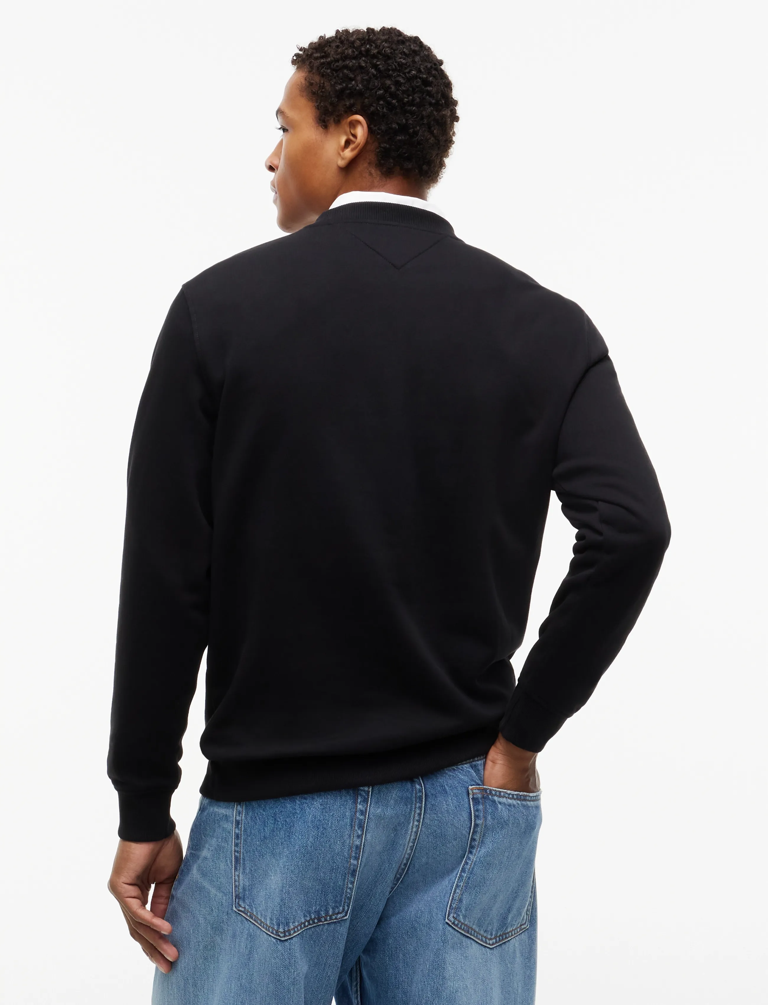 Tommy Jeans - TJM REG LINEAR CREW EXT - rund hals - black - 3