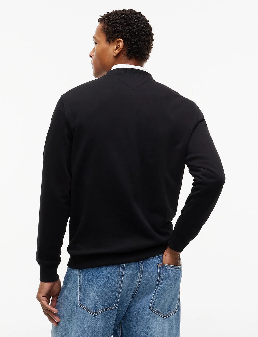 Tommy Jeans - TJM REG LINEAR CREW EXT - rund hals - black - 3