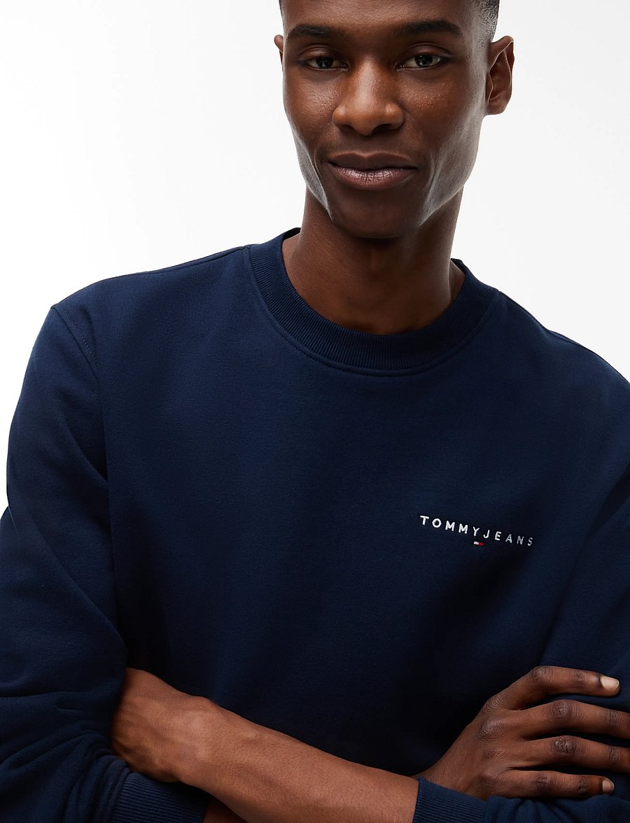 Tommy Jeans - TJM REG LINEAR CREW EXT - round necks - dark blue - 3