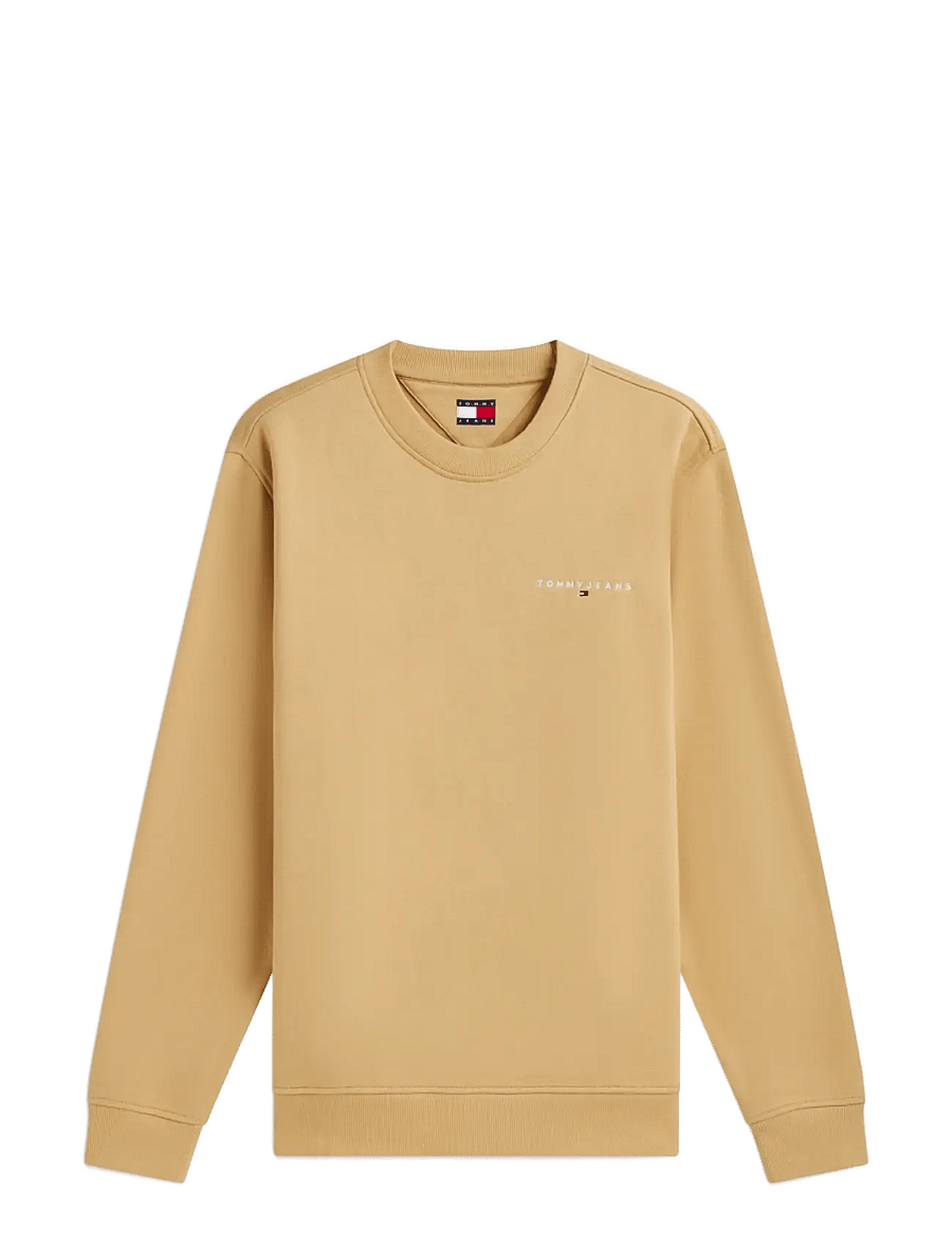 Tommy Jeans - TJM REG LINEAR CREW EXT - round necks - sandy beige - 1
