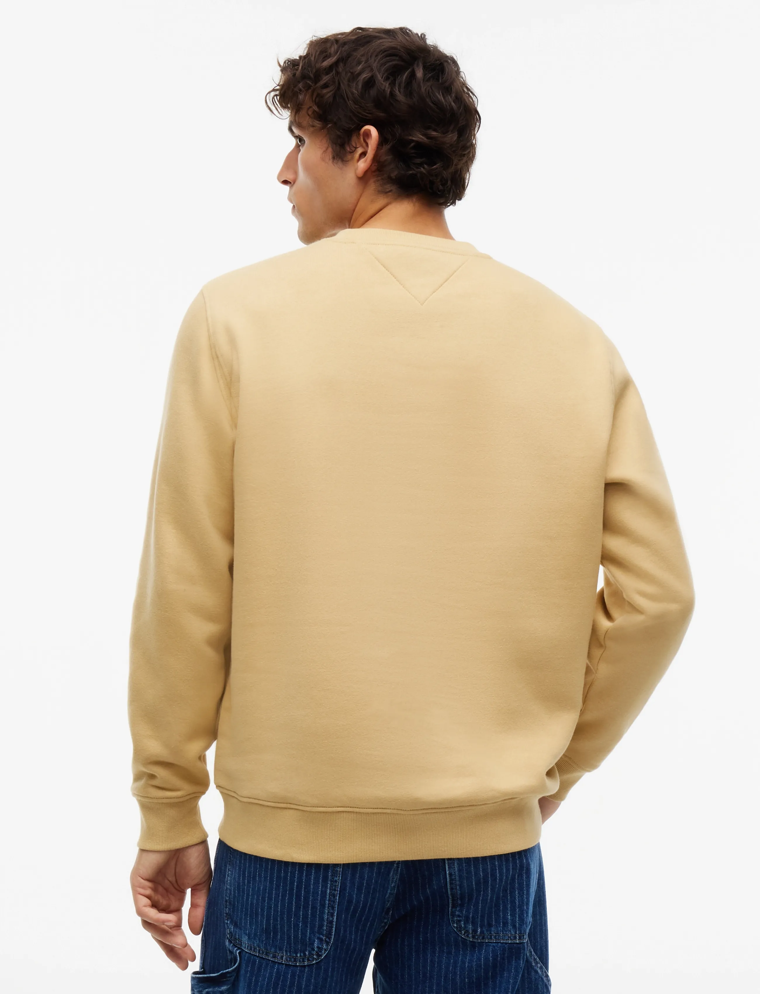 Tommy Jeans - TJM REG LINEAR CREW EXT - shoppa efter stil - sandy beige - 2