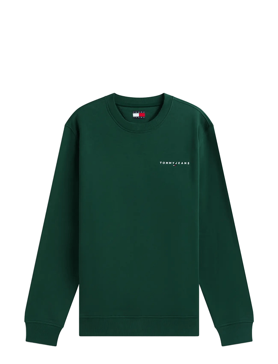 Tommy Jeans - TJM REG LINEAR CREW EXT - velvet green - 1