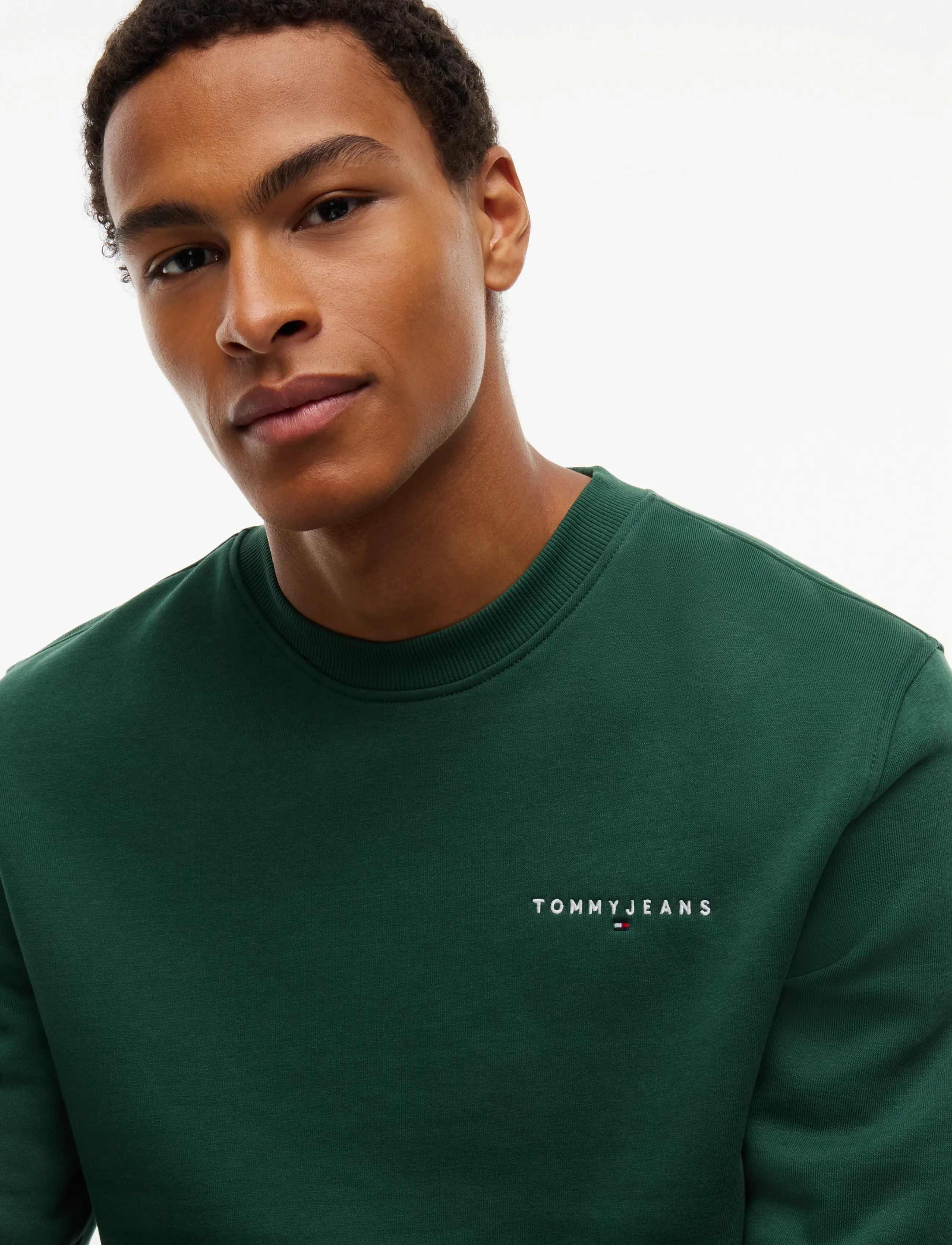 Tommy Jeans - TJM REG LINEAR CREW EXT - velvet green - 3