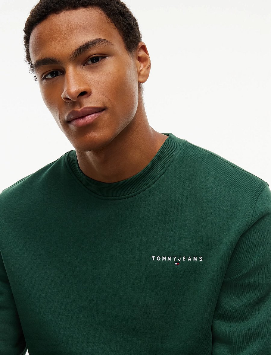 Tommy Jeans - TJM REG LINEAR CREW EXT - velvet green - 3