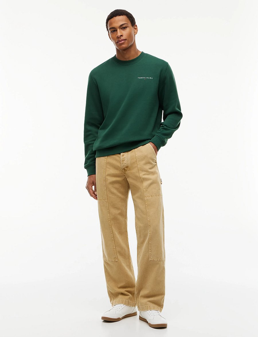 Tommy Jeans - TJM REG LINEAR CREW EXT - velvet green - 4