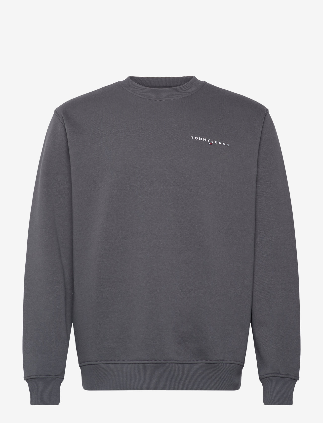 Tommy Jeans - TJM REG LINEAR CREW EXT - washed black - 0