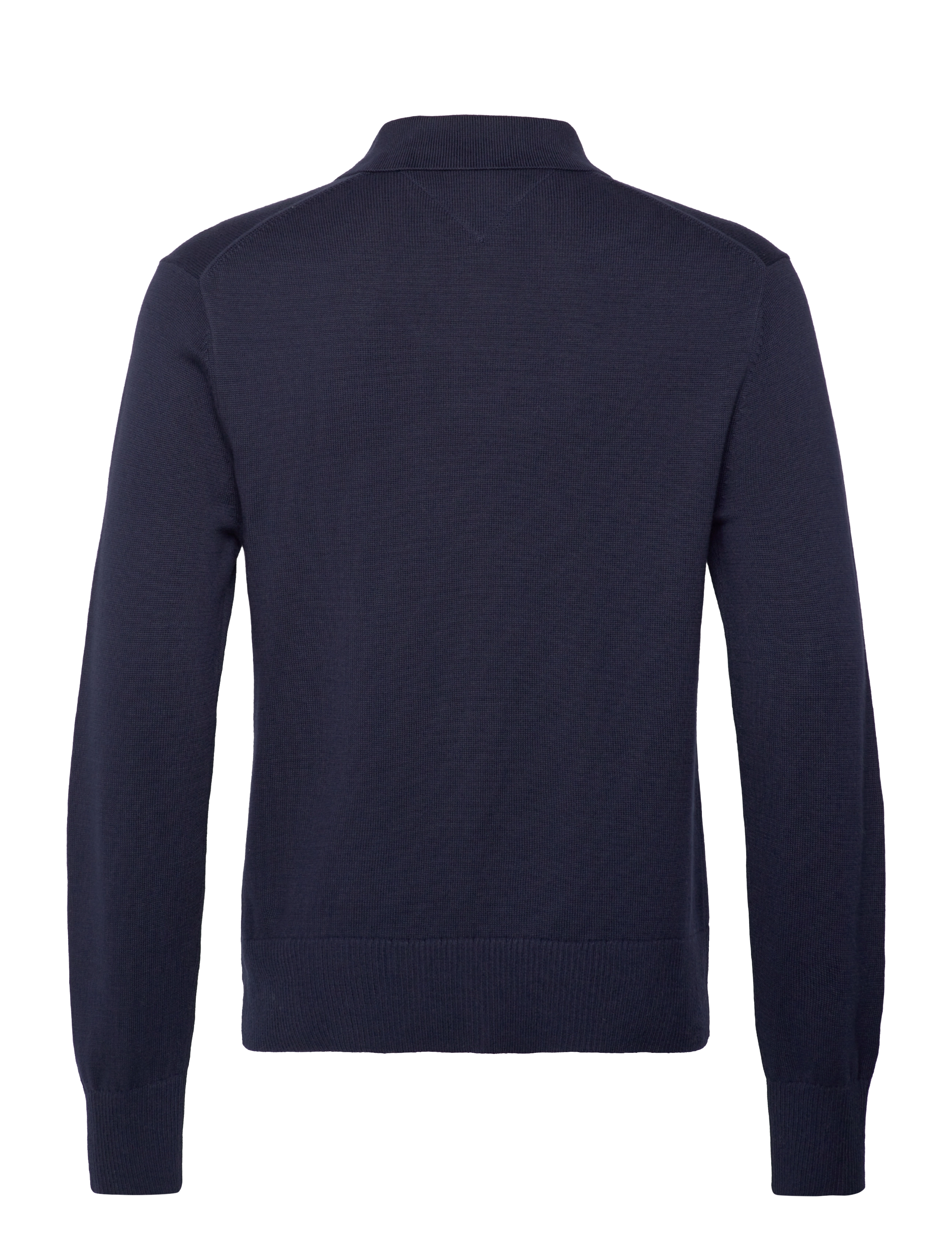 Tommy Jeans - TJM SLIM ESSENTIAL POLO SWTR EXT - pikkade varrukatega polod - dark blue - 2