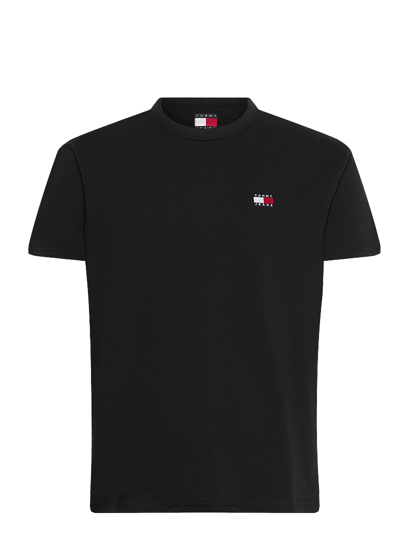 Tommy Jeans - TJM REG BADGE TEE EXT - kortärmade t-shirts - black - 1