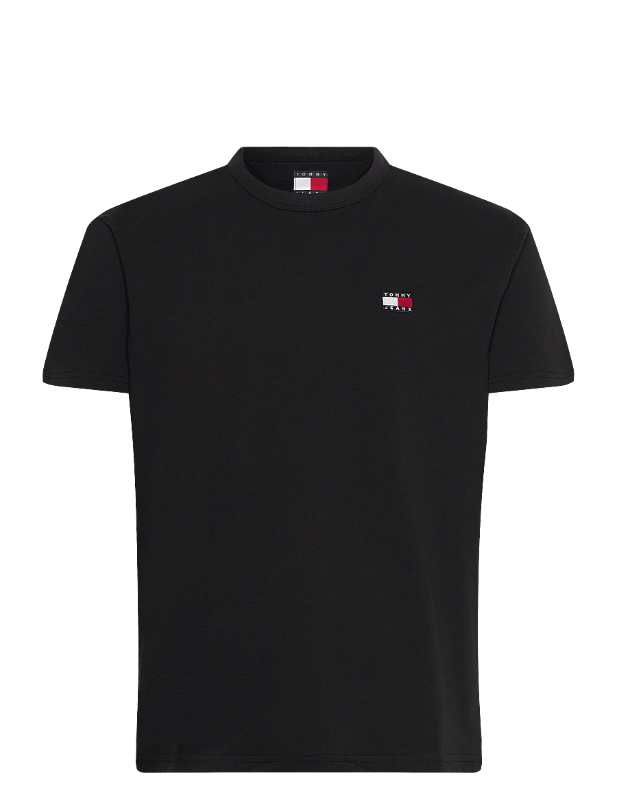 Tommy Jeans - TJM REG BADGE TEE EXT - lühikeste varrukatega t-särgid - black - 1