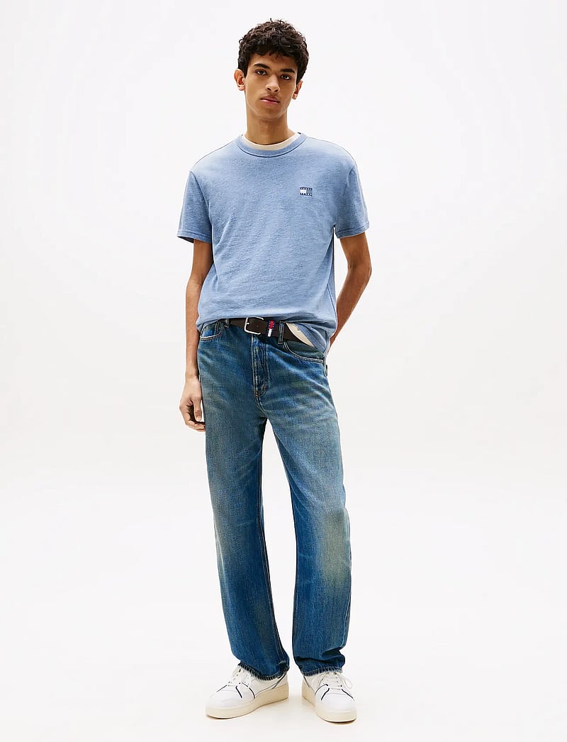 Tommy Jeans - TJM REG BADGE TEE EXT - kortärmade t-shirts - blue moment htr tonal - 3