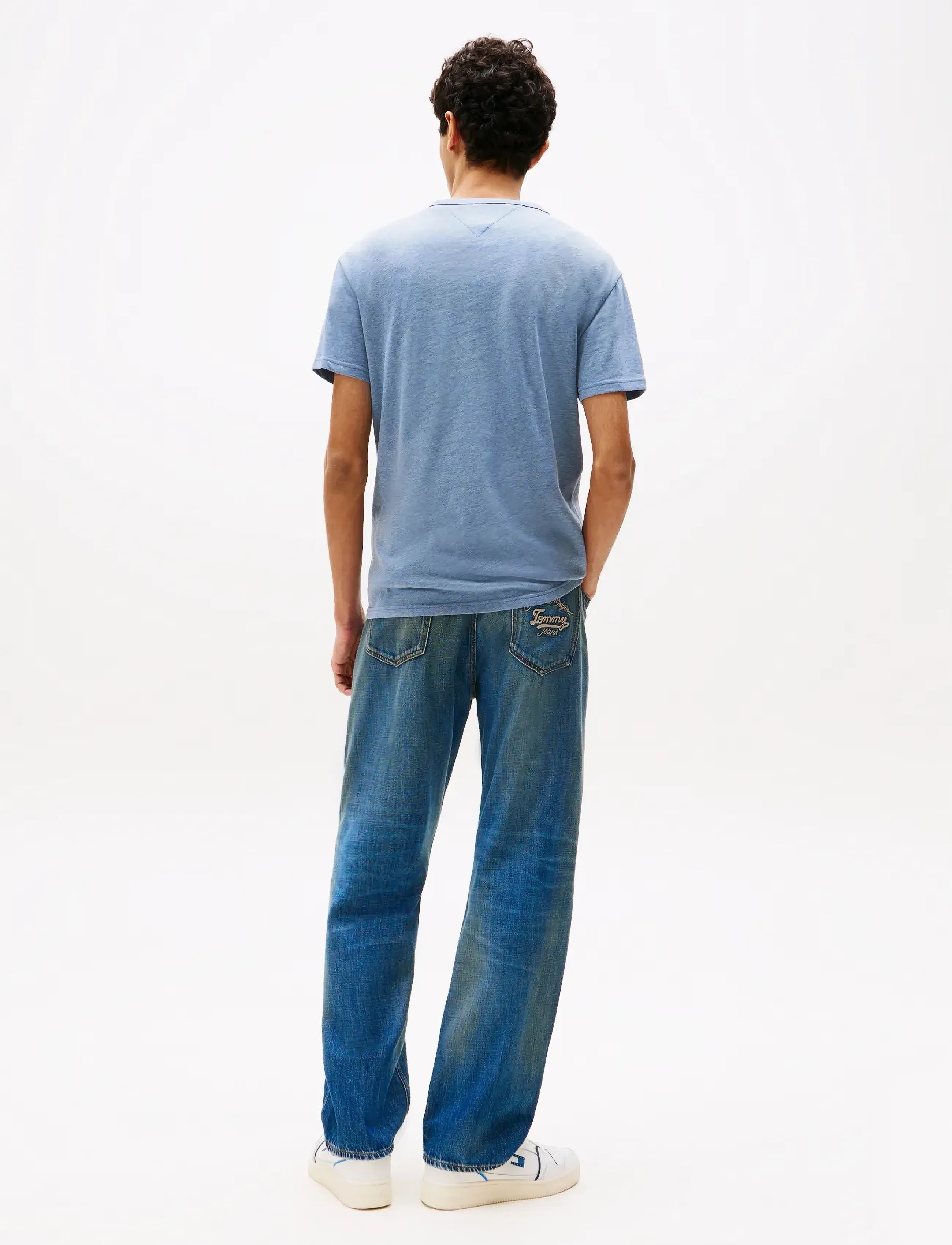Tommy Jeans - TJM REG BADGE TEE EXT - laveste priser - blue moment htr tonal - 4