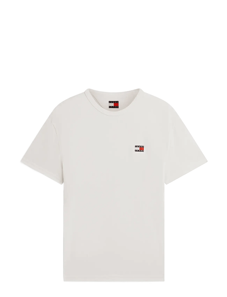 Tommy Jeans - TJM REG BADGE TEE EXT - kurzärmelige t-shirts - calico - 1