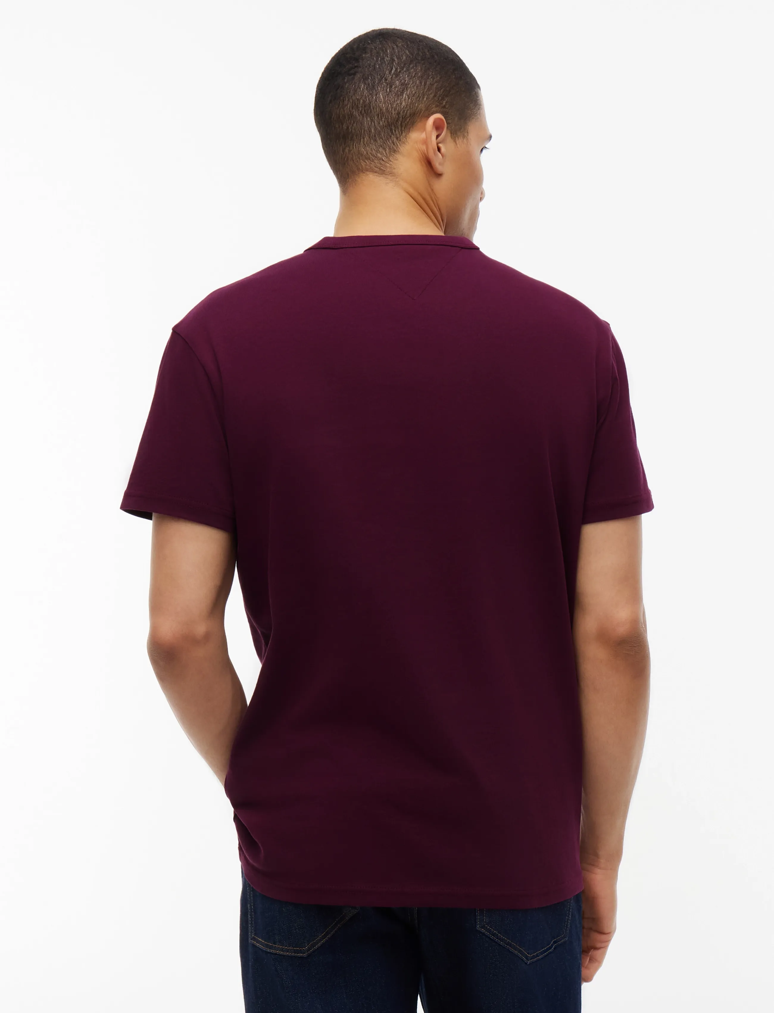 Tommy Jeans - TJM REG BADGE TEE EXT - lühikeste varrukatega t-särgid - calypso berry - 2