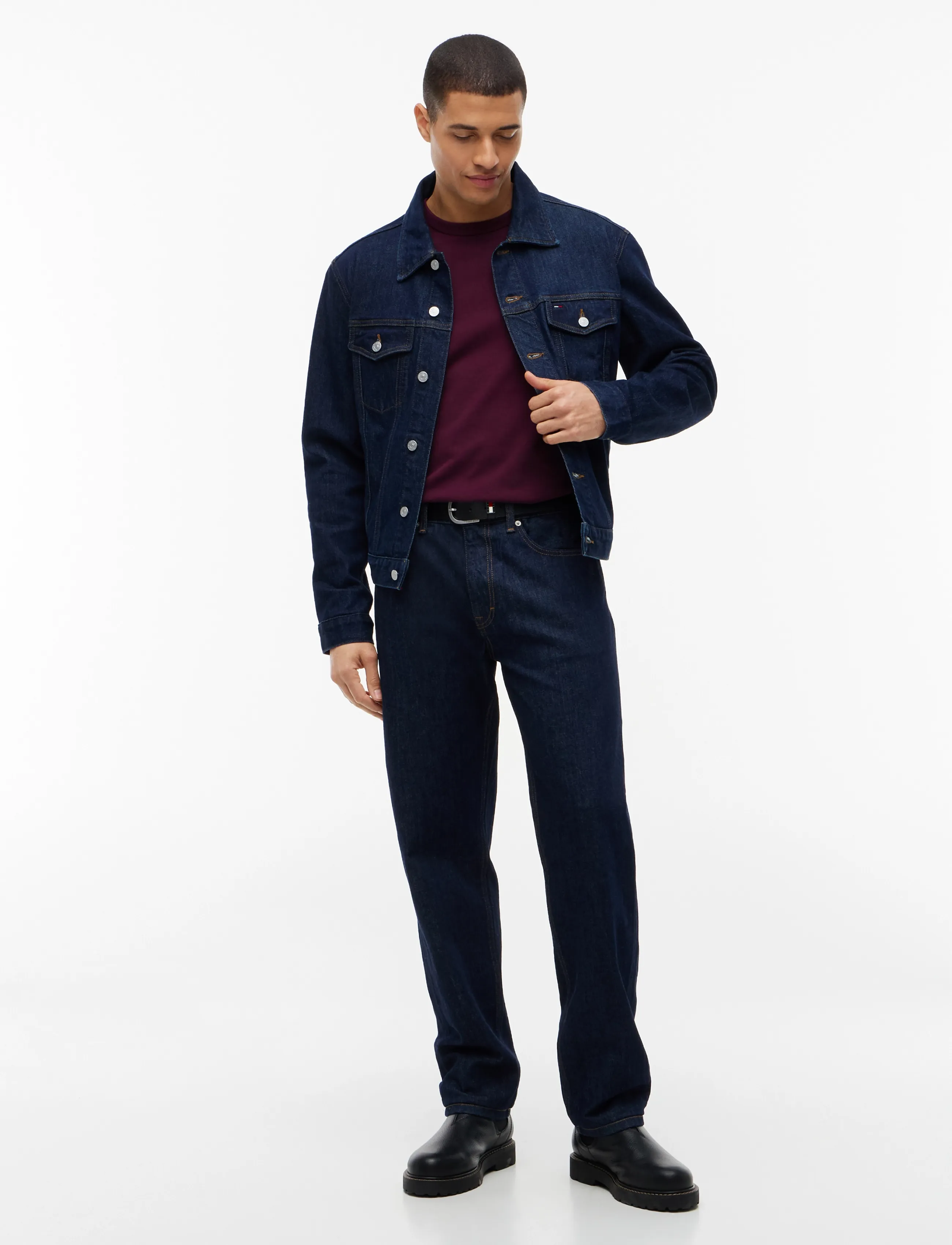 Tommy Jeans - TJM REG BADGE TEE EXT - lühikeste varrukatega t-särgid - calypso berry - 4