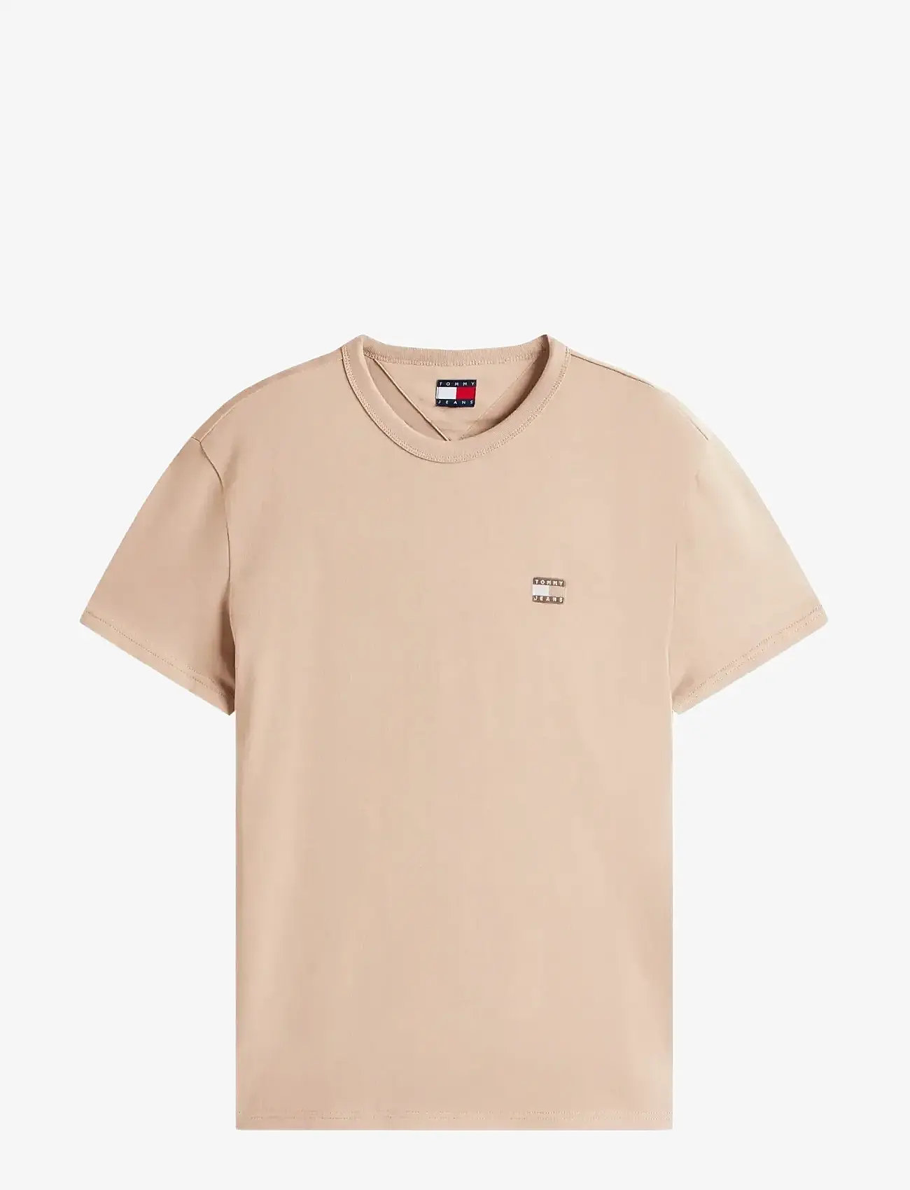 Tommy Jeans - TJM REG BADGE TEE EXT - kortärmade t-shirts - coastal taupe tonal - 1